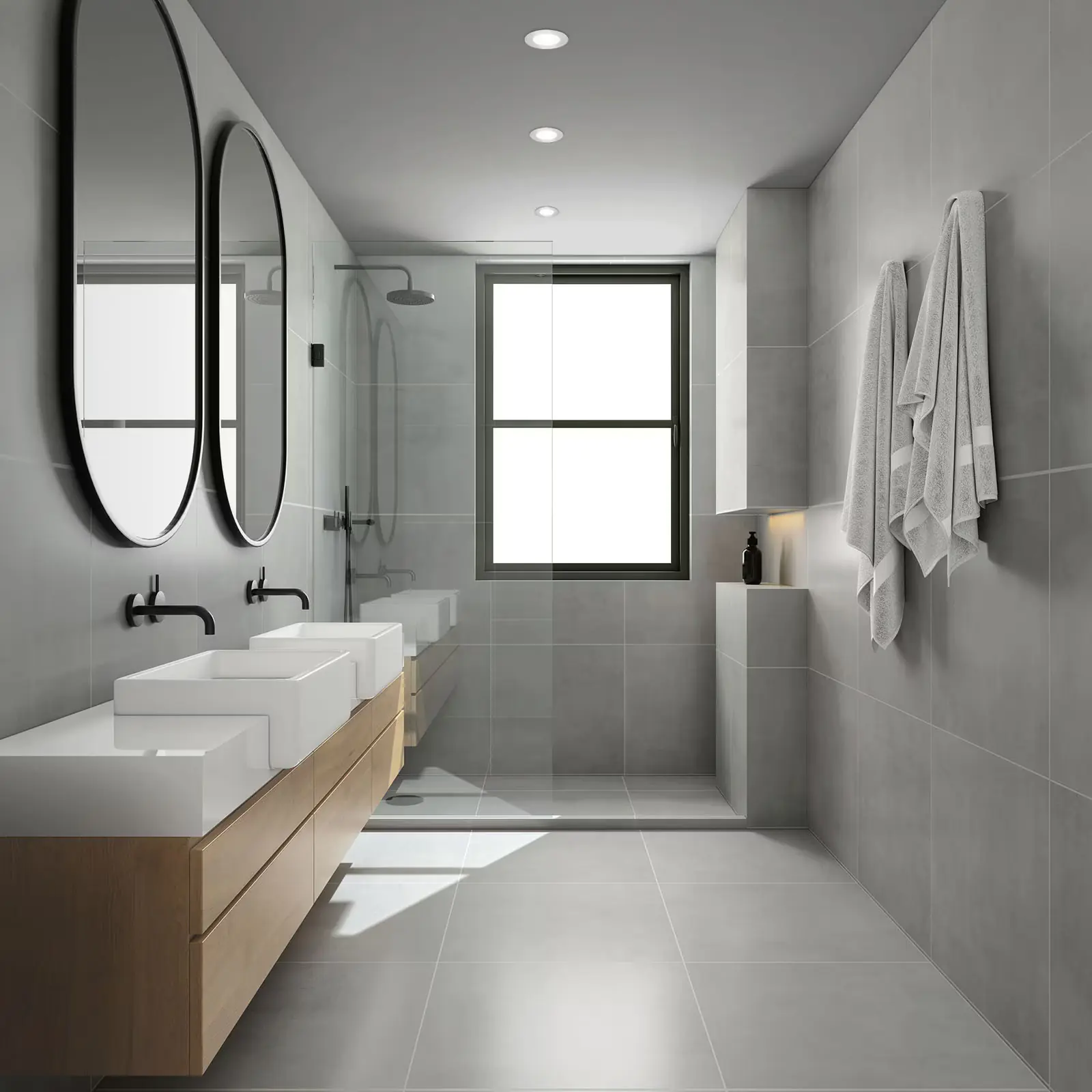 Di-Ka LED Einbauleuchte Slank 3er Set chrom-matt Ø 8,5 cm 3W, neutralweiß Di-Ka LED Einbauleuchte Slank 3er Set chrom-matt Ø 8,5 cm 3W, neutralweiß