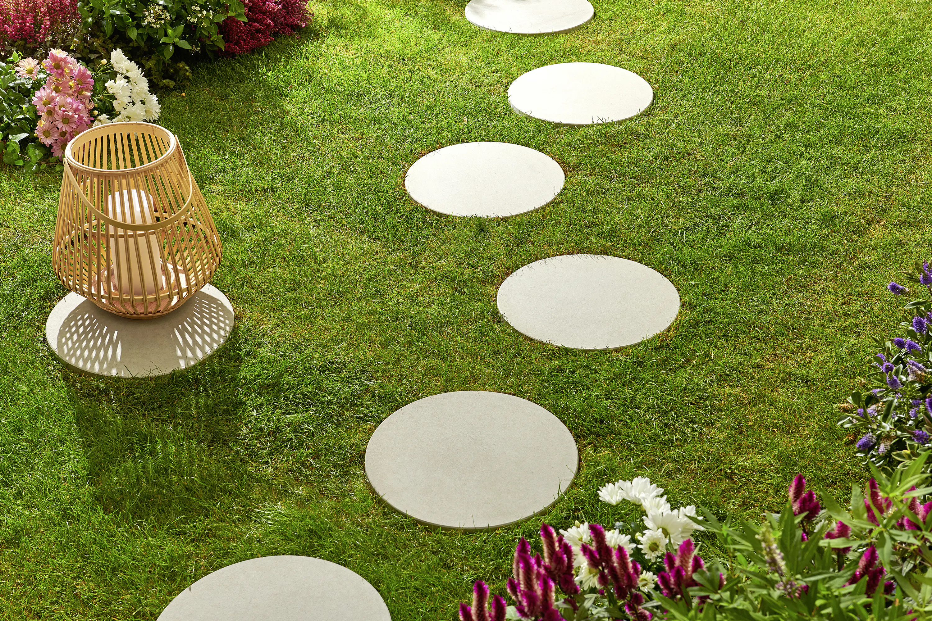 KANN Trittplatte Circle 39 x 39 x 4 cm, grau