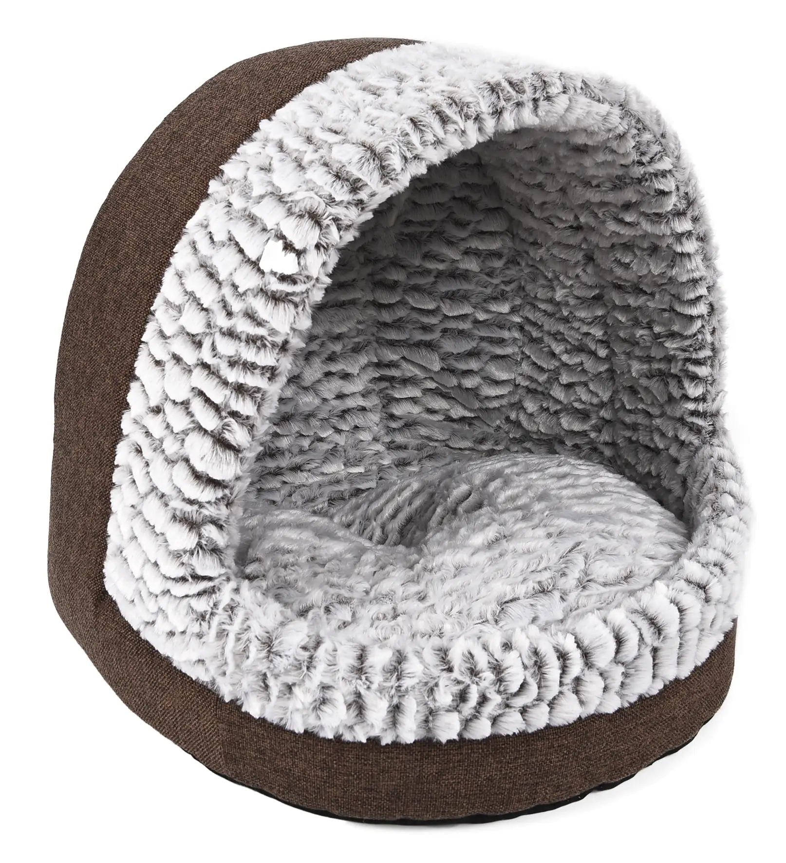 TrendLine Tierbett Jackie rund braun/grau