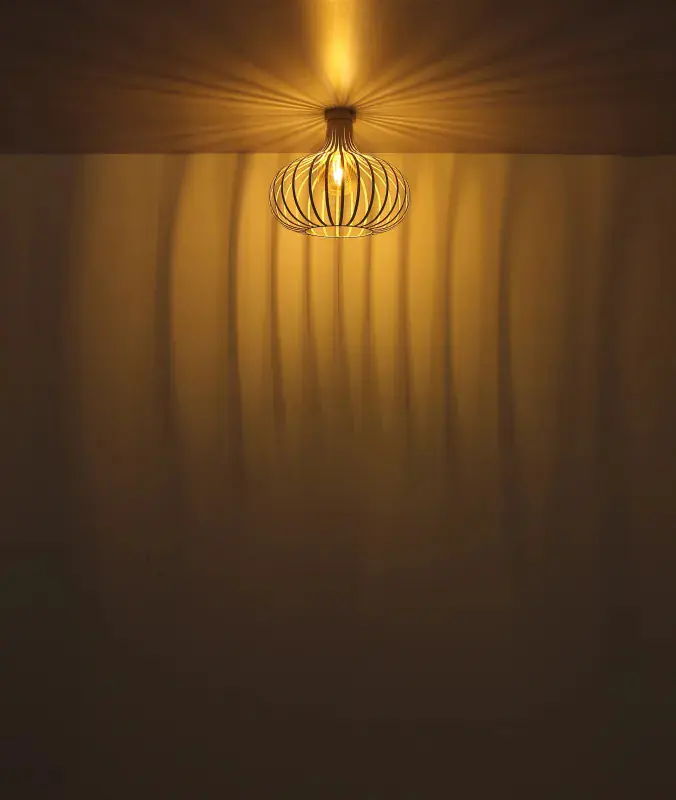 Globo Deckenleuchte Mateo Ø 40 x 35 cm cremefarben matt