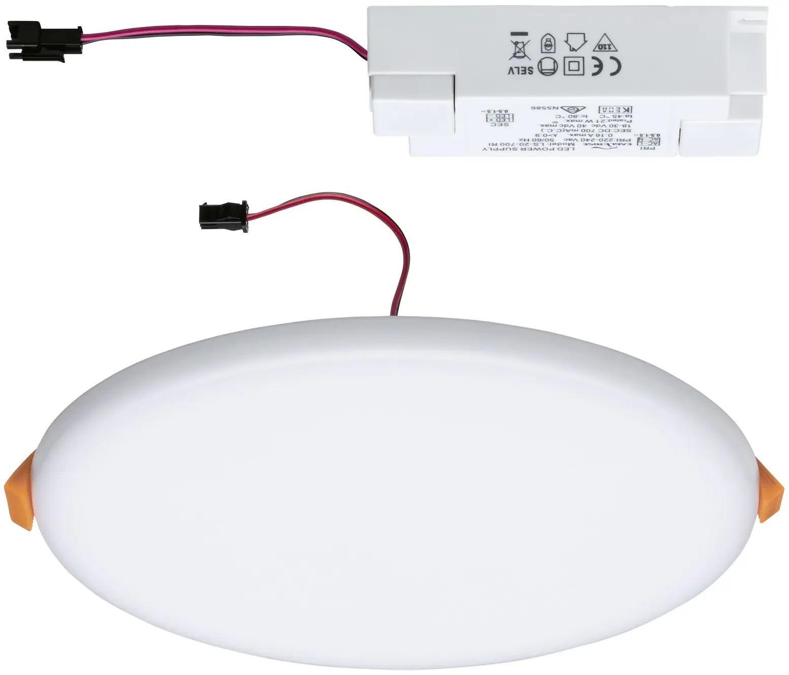 Paulmann Einbauleuchte LED Veluna Varifit rund Ø 18,5 cm 17 W satin