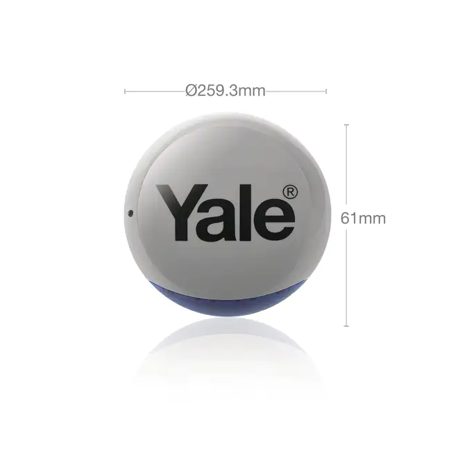 5052847099278_1 Yale Smart Living Außensirene Sync grau batteriebetrieben