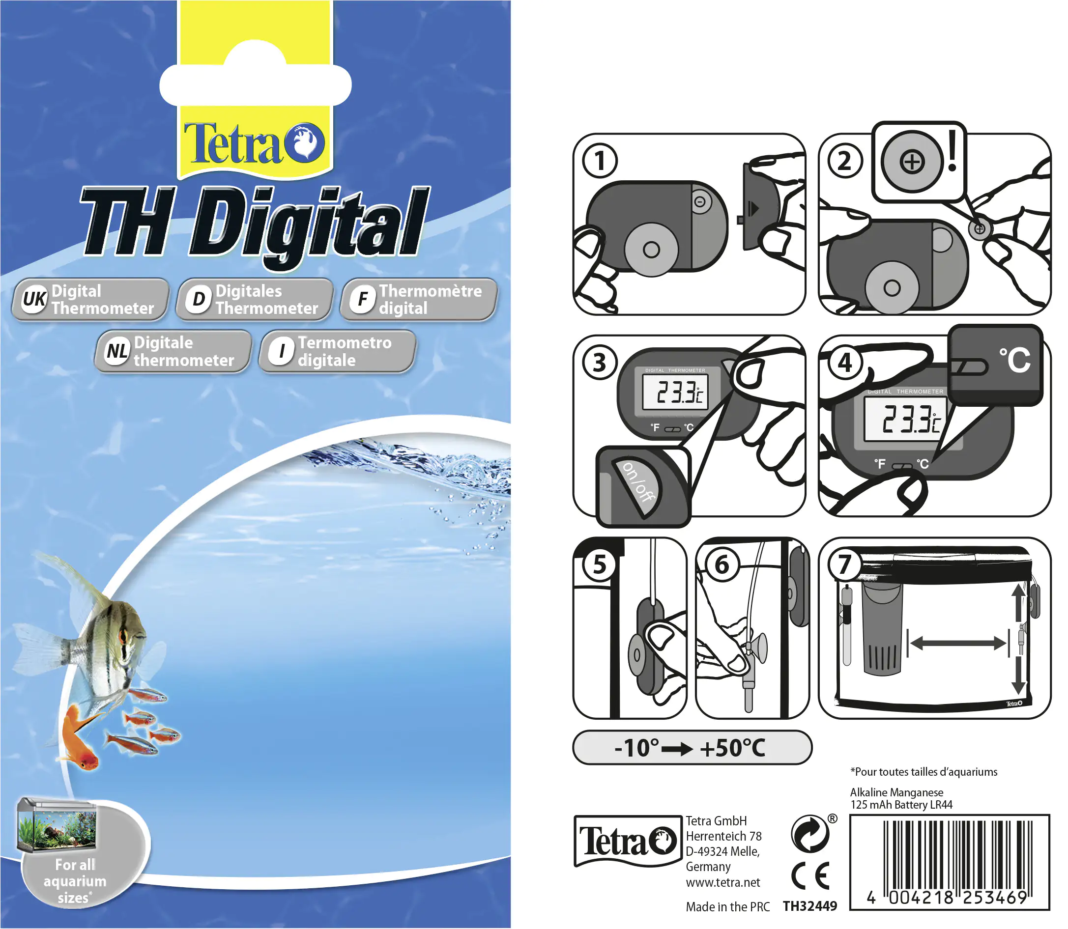 Tetra Aquarienthermometer TH Digital