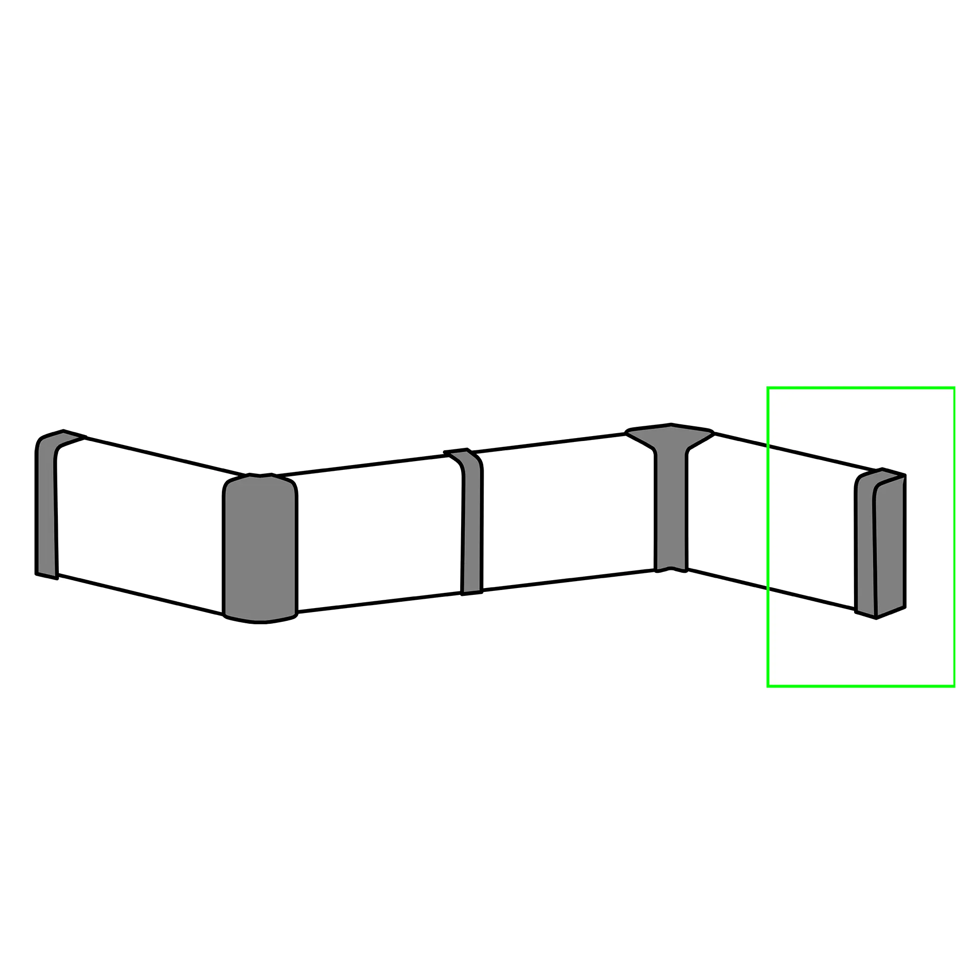 Neuhofer Endstück für Fußleiste ahorn