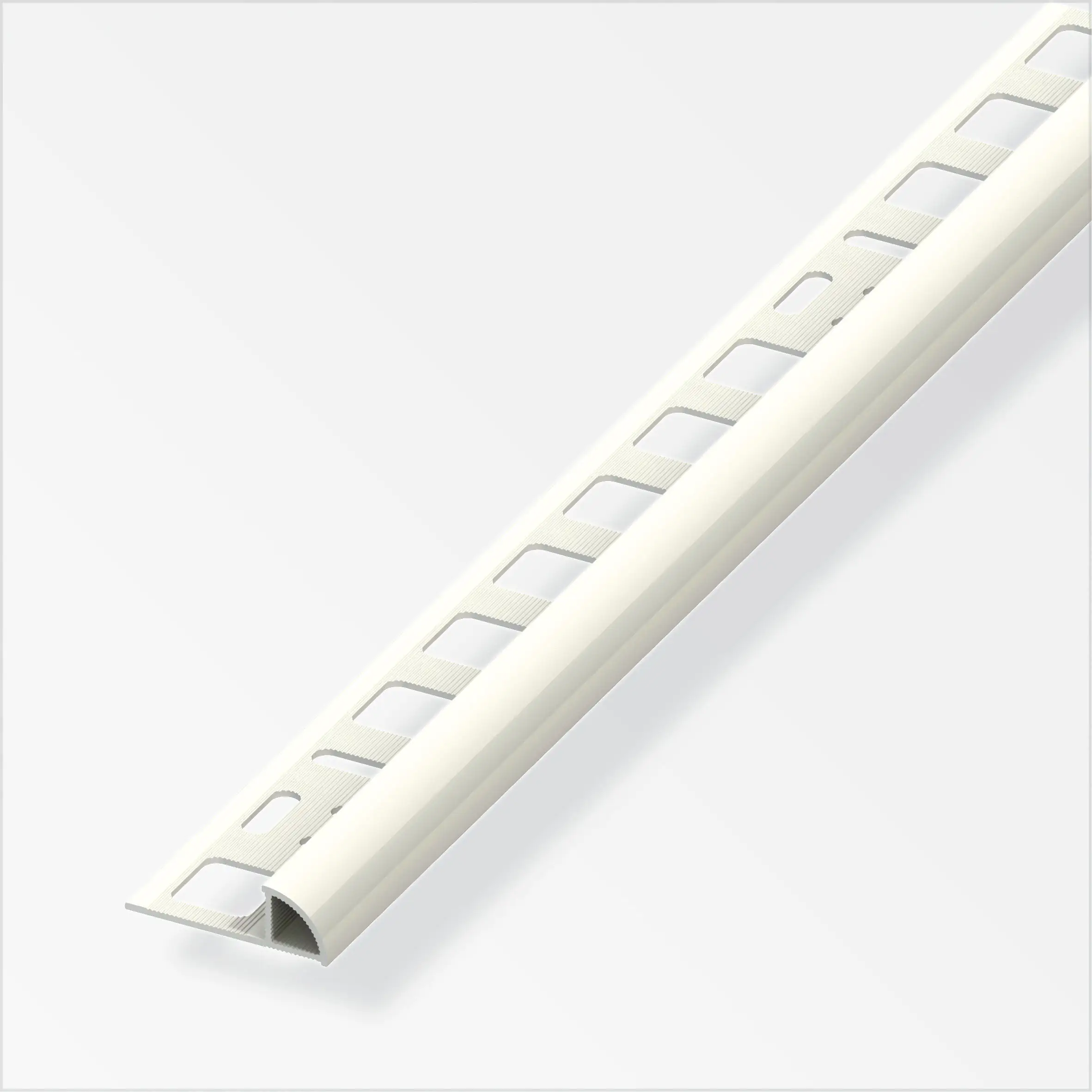 4001116720833 alfer Viertelkreisprofil PVC glatt jasmin glänzend