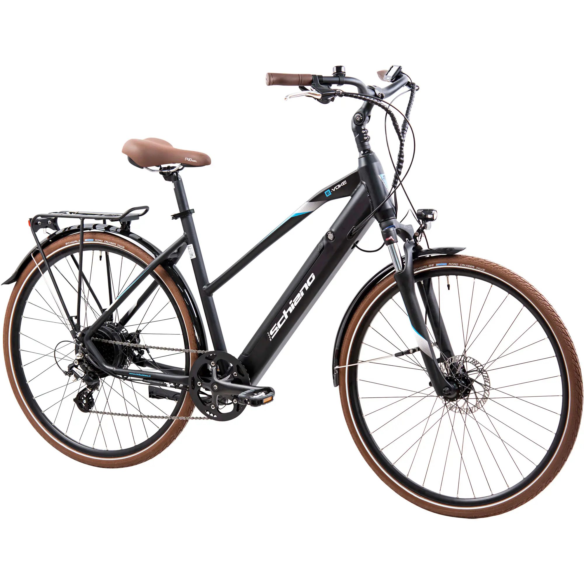Schiano E-Bike Trekking 28 Zoll 8-Gang 418 Wh schwarz