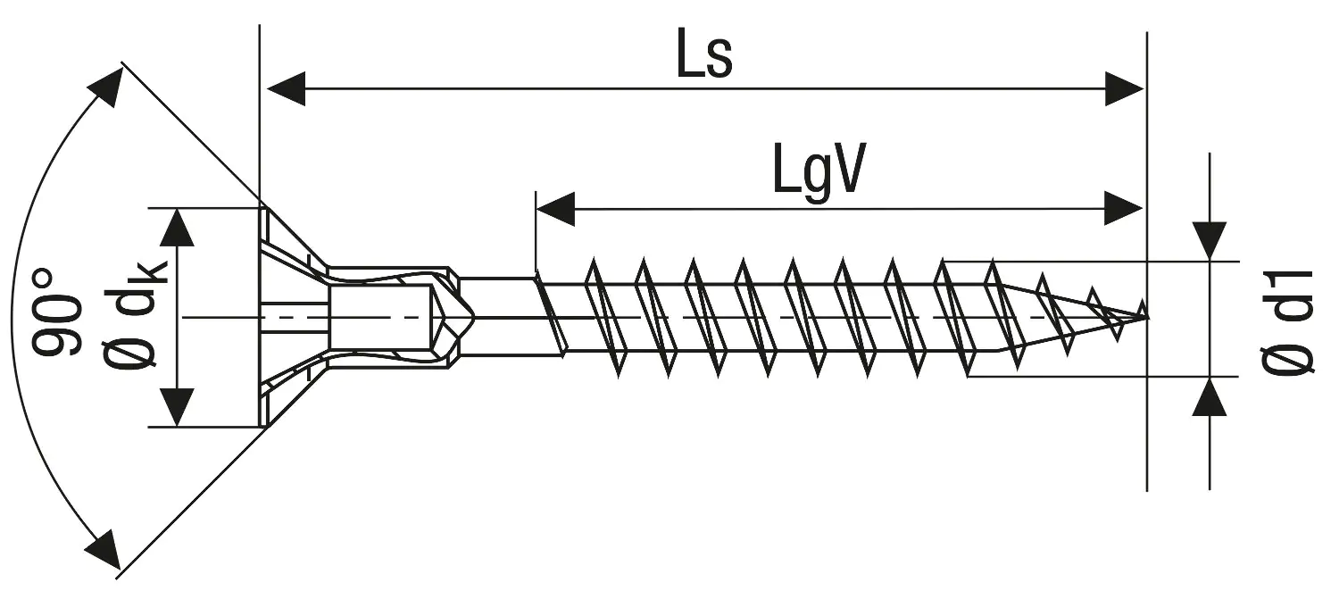 Spax Universalschrauben 4.5 x 45 mm PZ 2 - 25 Stk.