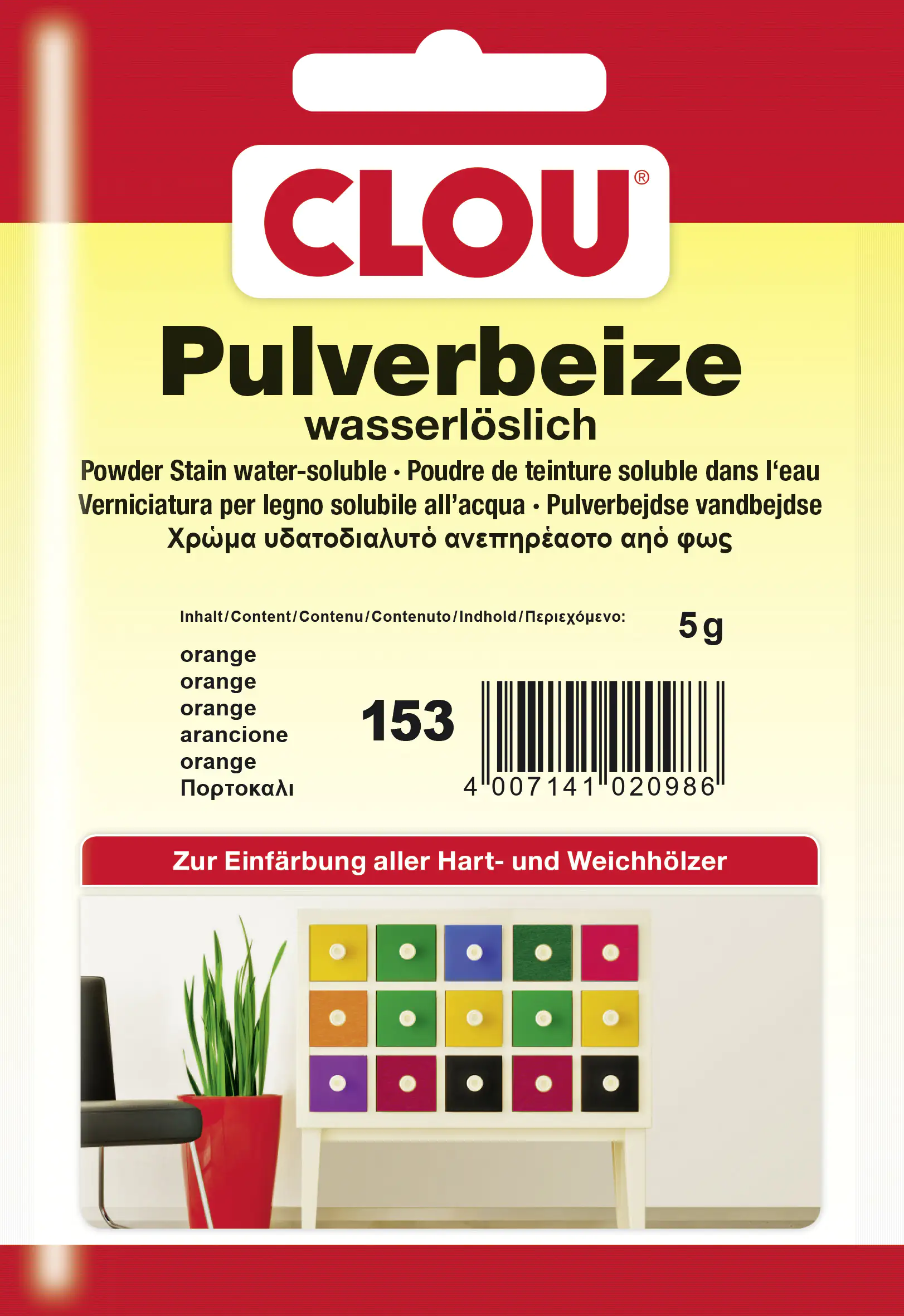 4007141020986 Clou Pulverbeize 5 g orange