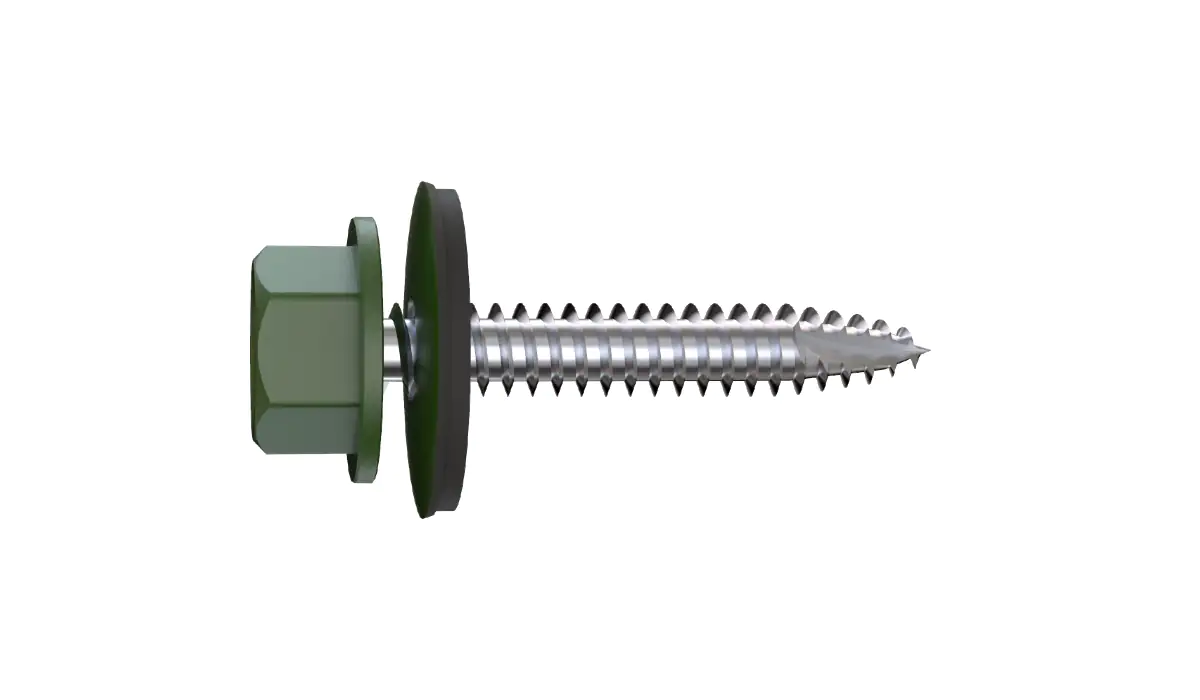 Connex Bohrschrauben 4.8 x 35 mm Sechskant - 100 Stk. tannengrün Connex Bohrschrauben 4.8 x 35 mm Sechskant - 100 Stk. tannengrün