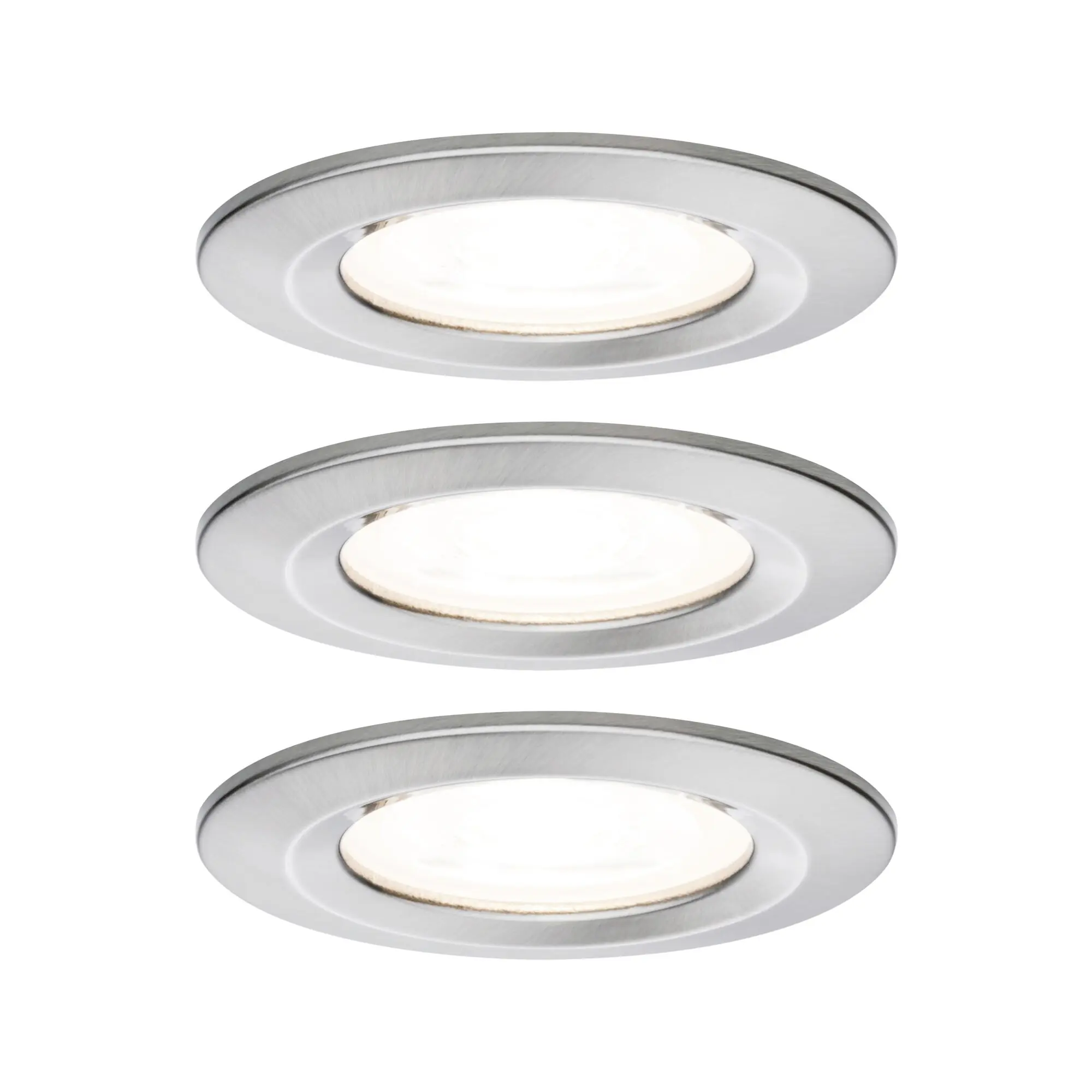 Paulmann LED Einbauleuchte Nova 3er Set eisen Ø 7,8 cm GU10 warmweiß
