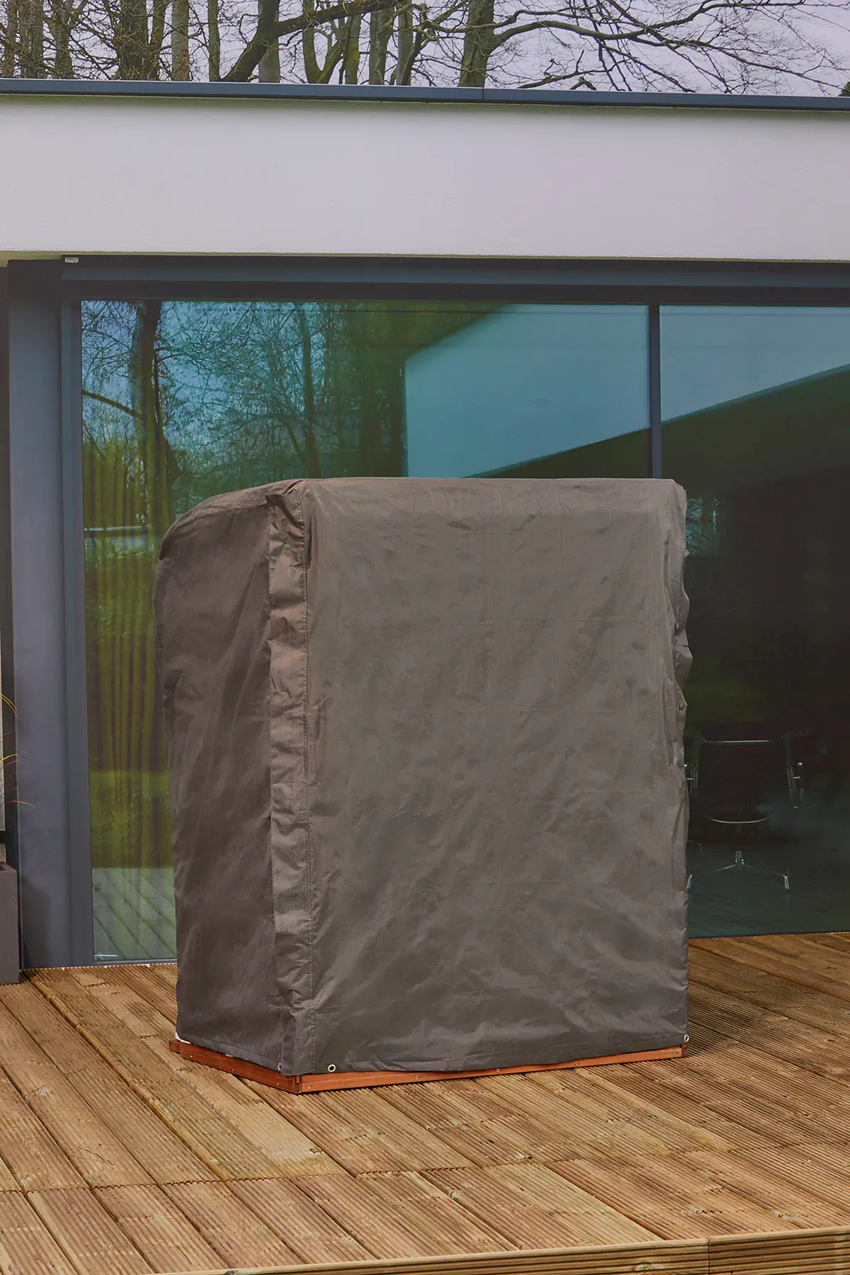 Winza Outdoor Covers Premium Schutzhülle Strandkorbhülle L Maße 138x105x160/135 cm Material PP MFY