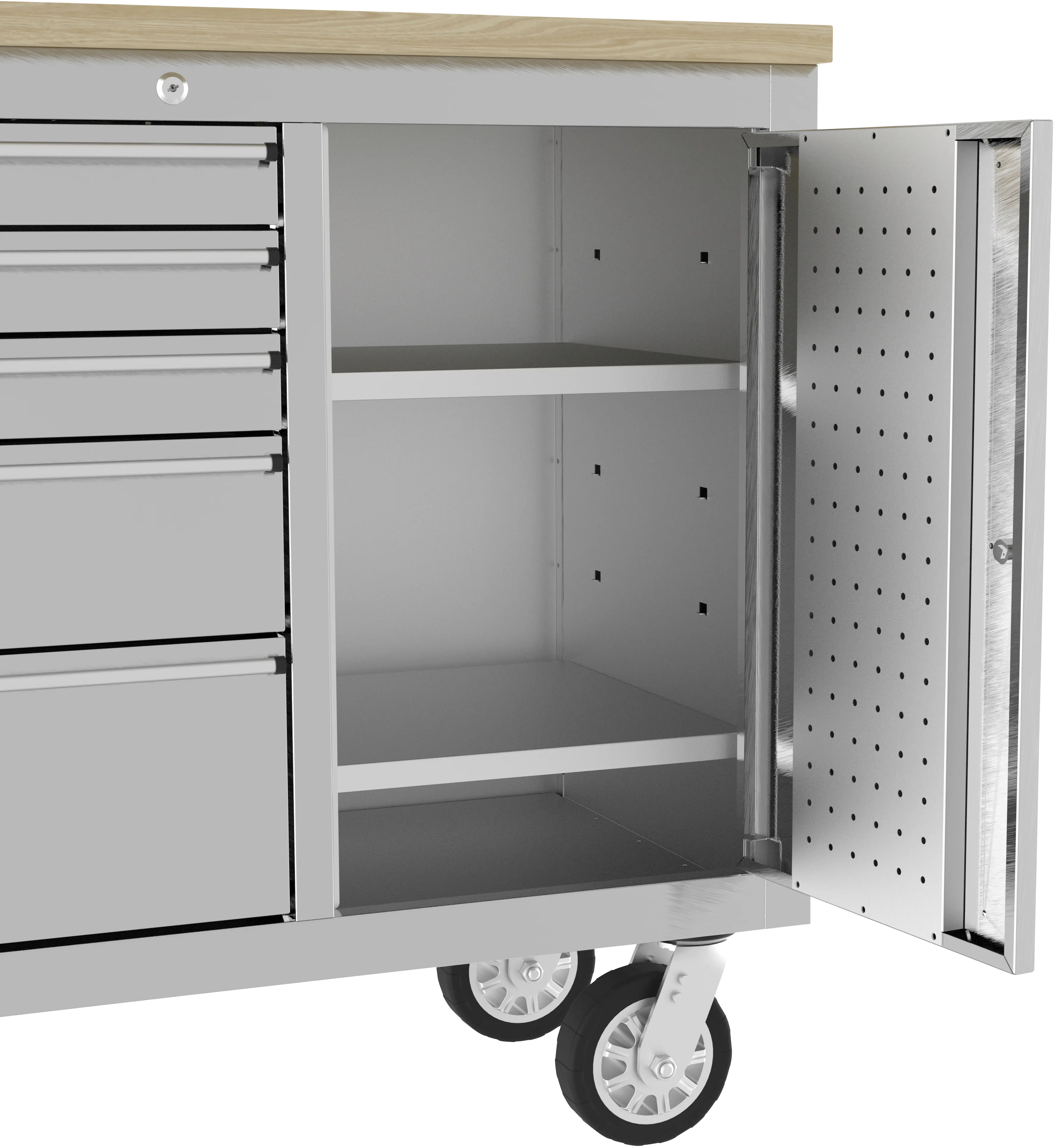 Güde Werkstattwagen 5/1 Inox Edelstahl Güde Werkstattwagen 5/1 Inox Edelstahl