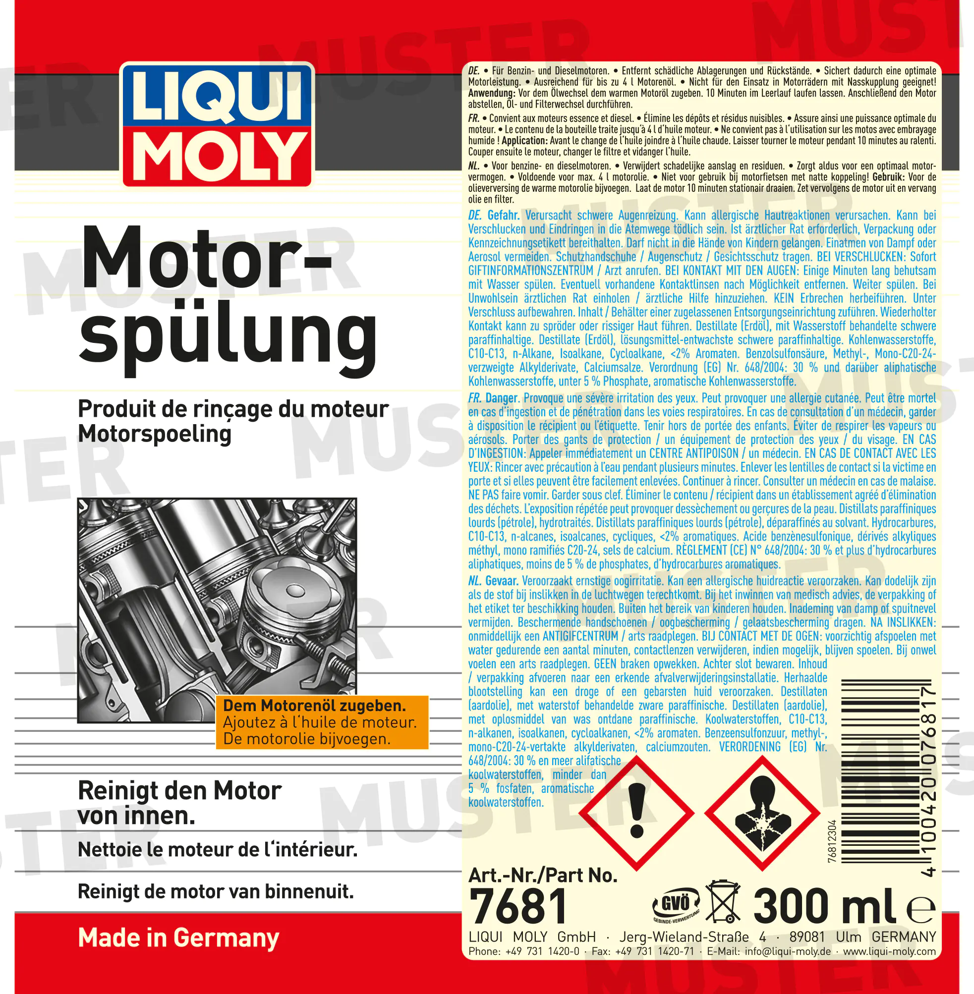 Liqui Moly Motorspülung 300 ml Liqui Moly Motorspülung 300 ml