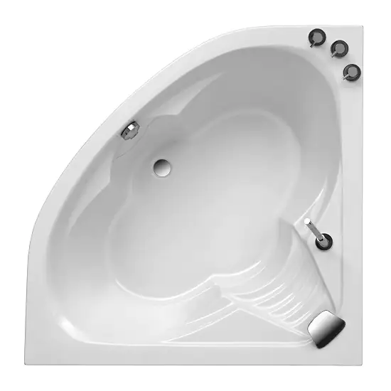 Ottofond Eckwanne Cascade 140 x 140 cm, weiß