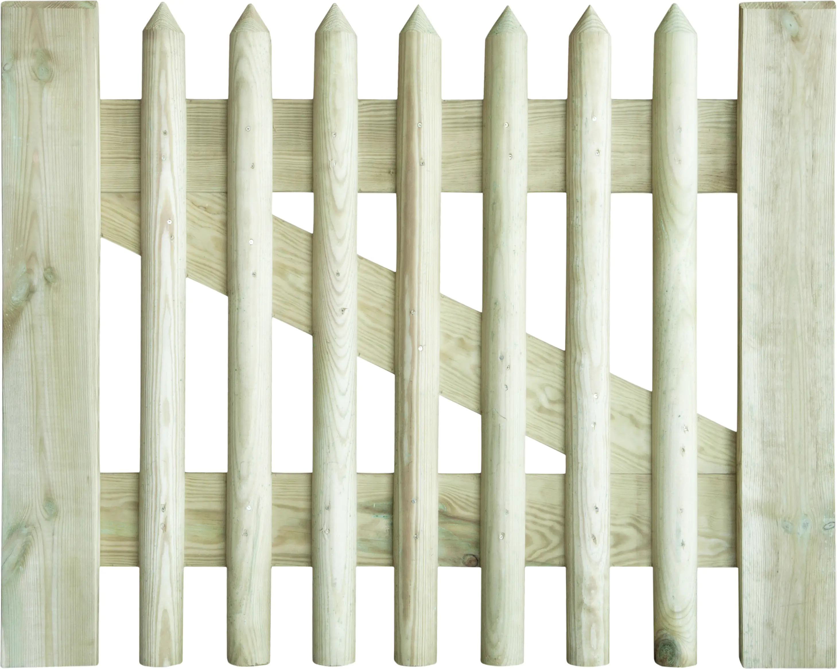 Senkrechtzauntor 100 x 80 cm, kesseldruckimprägniert