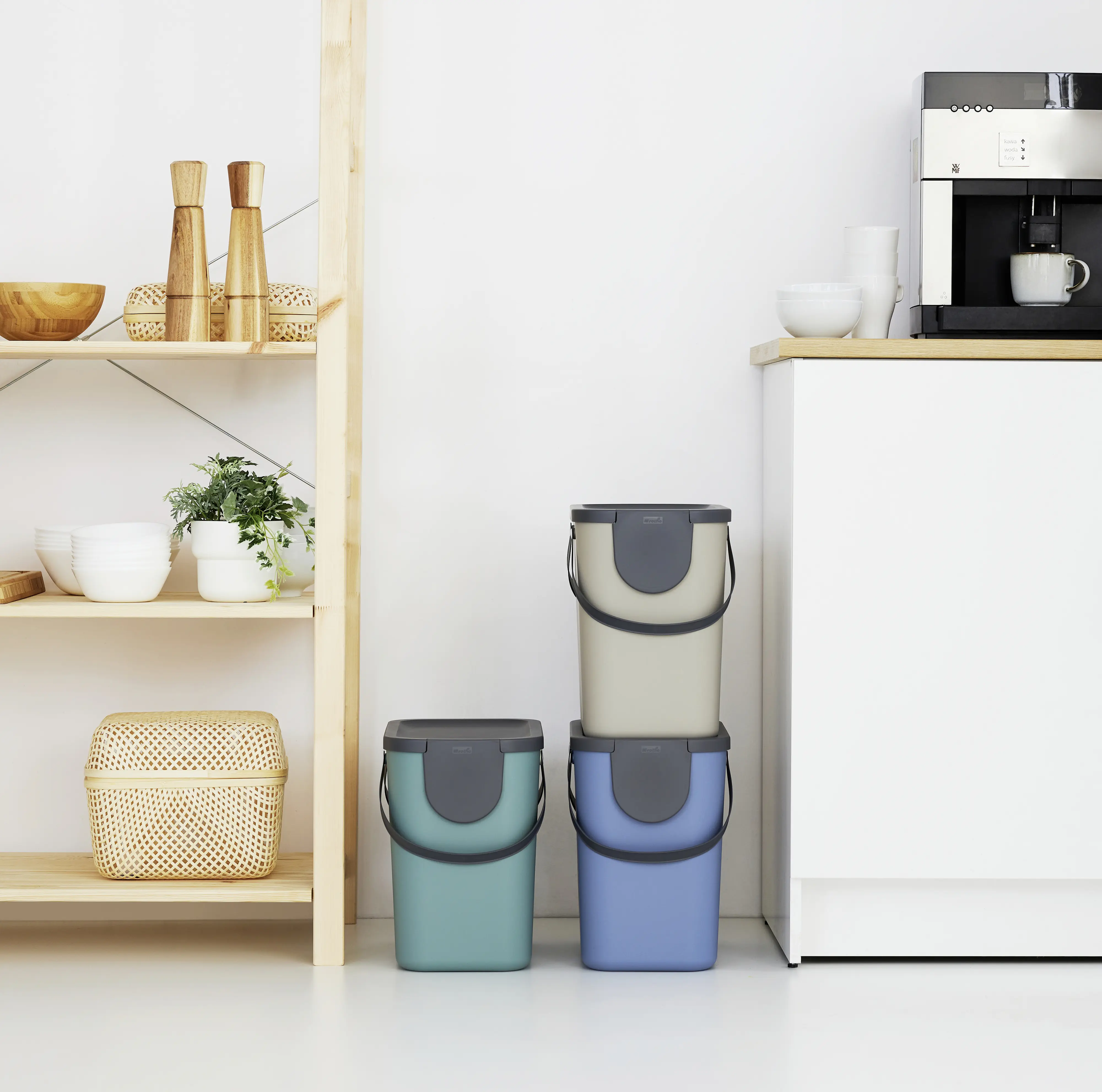 Rotho Mülltrennungssystem Albula 25 L cappuccino Recyclingbehälter Rotho Mülltrennungssystem Albula 25 L cappuccino Recyclingbehälter