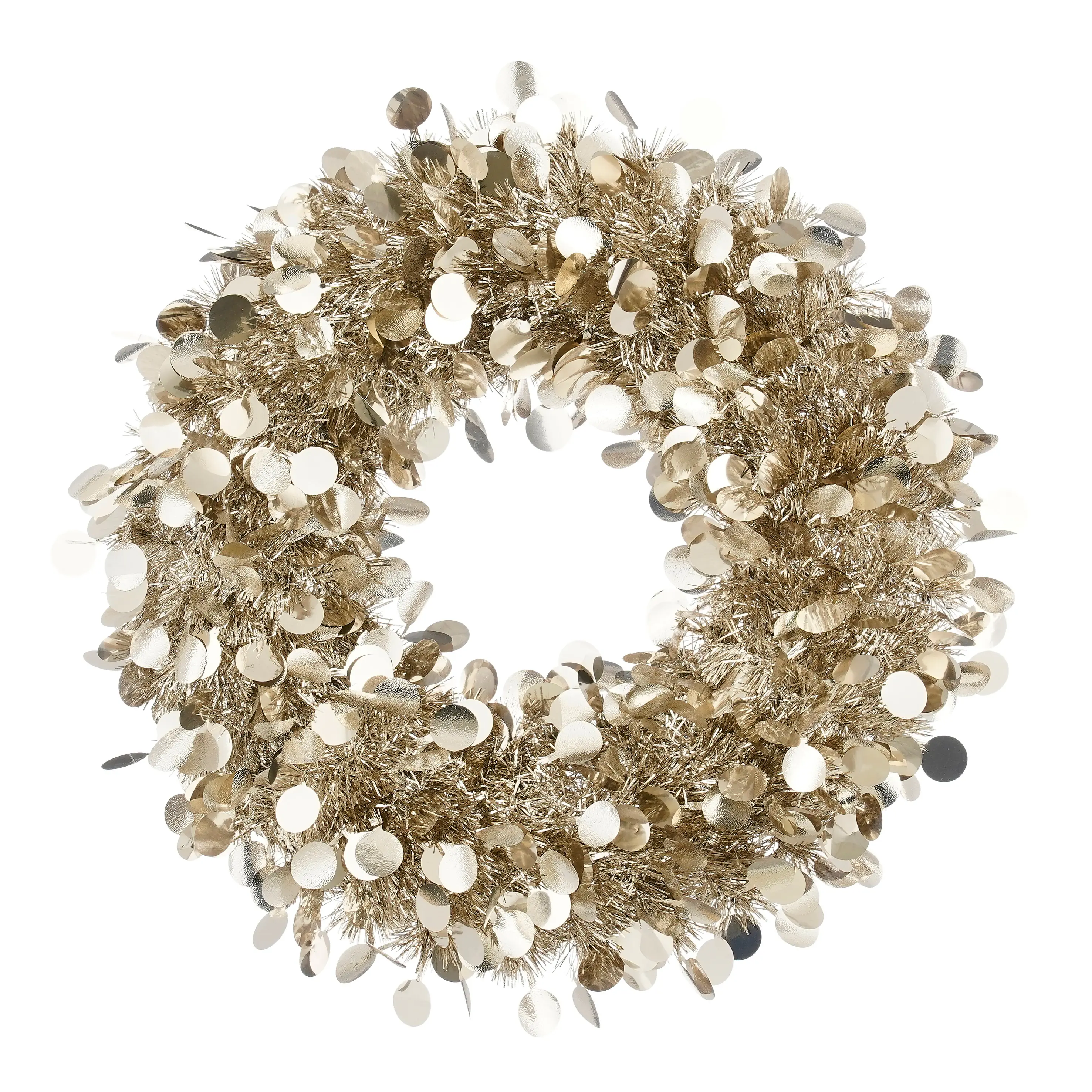 Mica Weihnachtsdeko Kranz 46 x 3 cm champagner