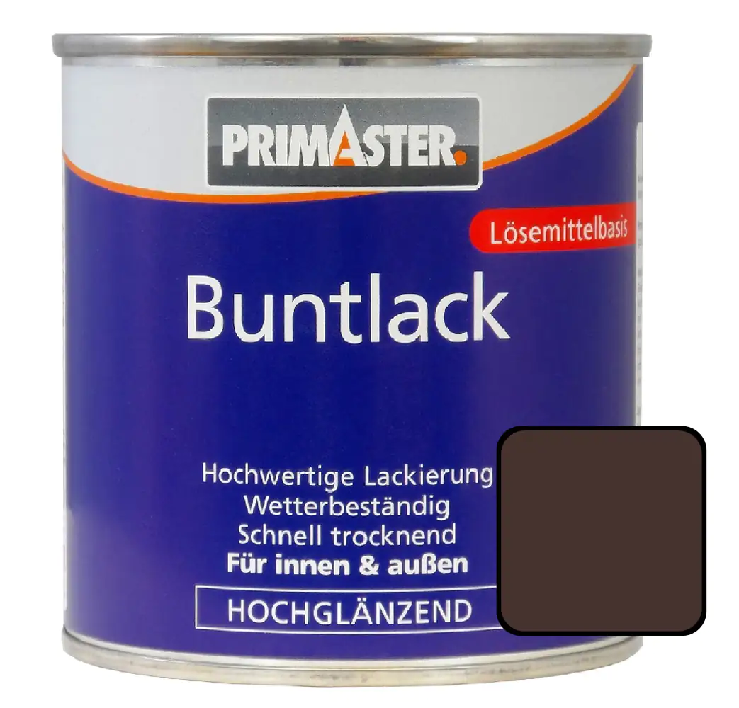Primaster Buntlack RAL 8017 2 L schokobraun hochglänzend Primaster Buntlack RAL 8017 2 L schokobraun hochglänzend