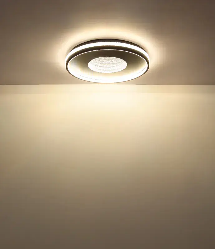 Globo Deckenleuchte Shirley Ø 50,5 x 6,5 cm schwarz CCT