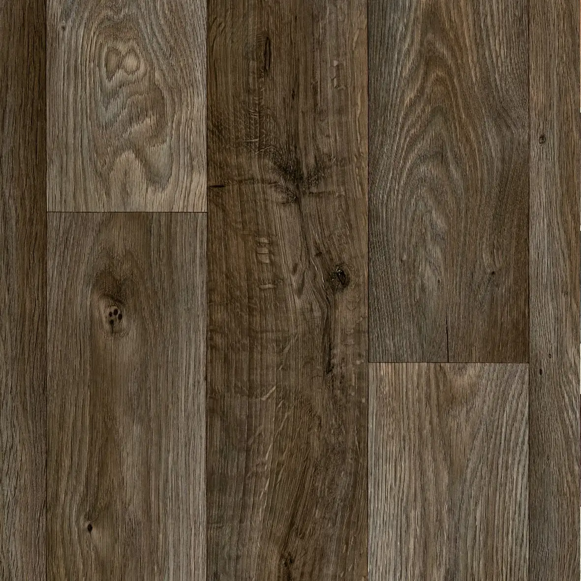 Bodenbelag Vinyl Cosy Holzoptik. dunkelbraun, 3 m breit