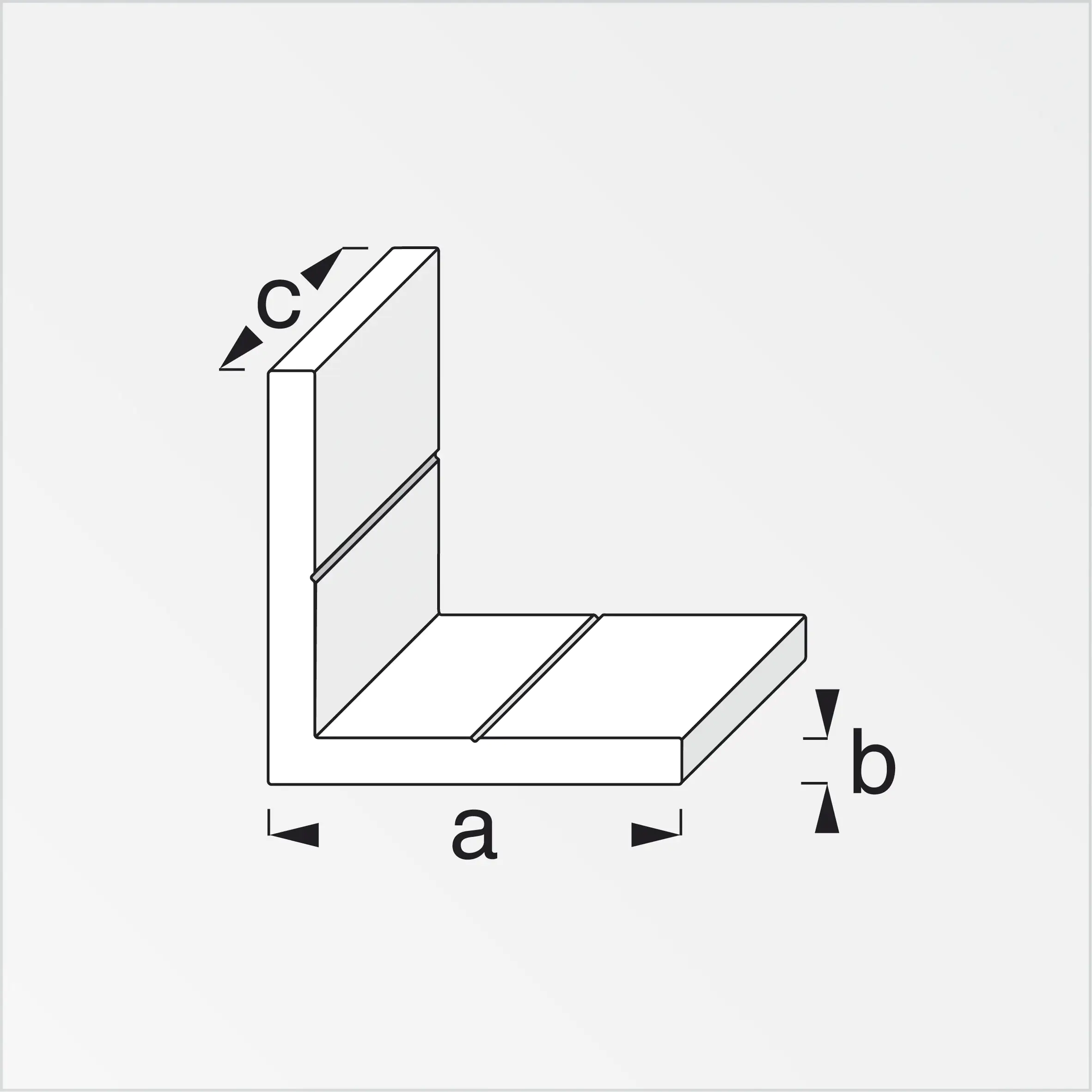 alfer Eckwinkel-Set 90° 35.5 mm 35.5 x 14.5 mm Aluminium roh blank