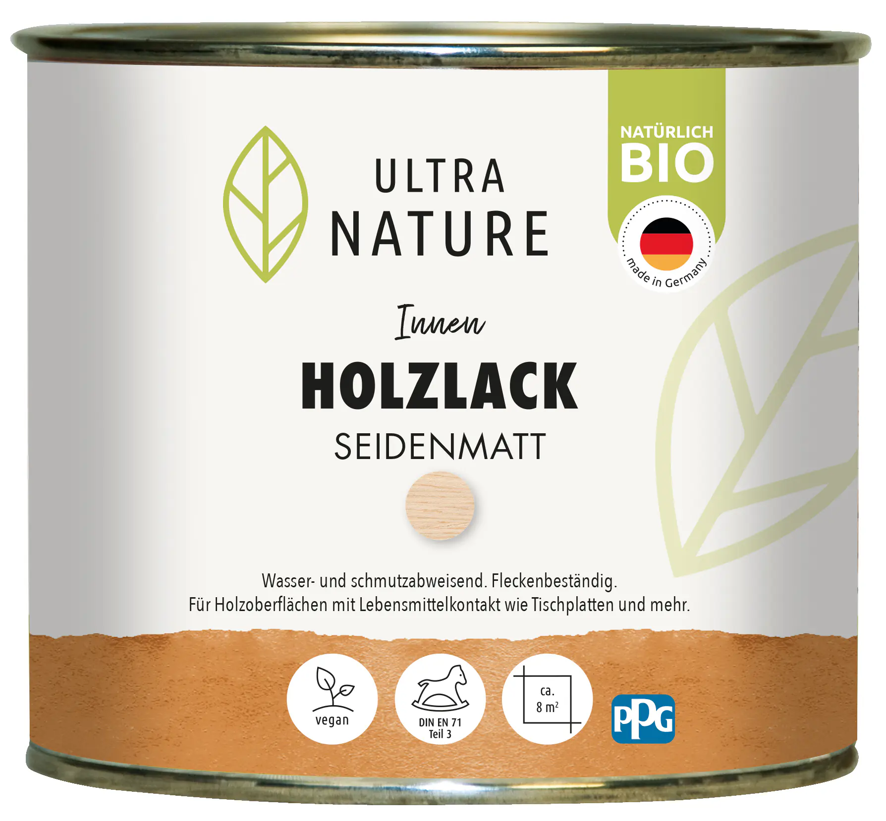 Ultra Nature Holzlack 375 ml seidenmatt