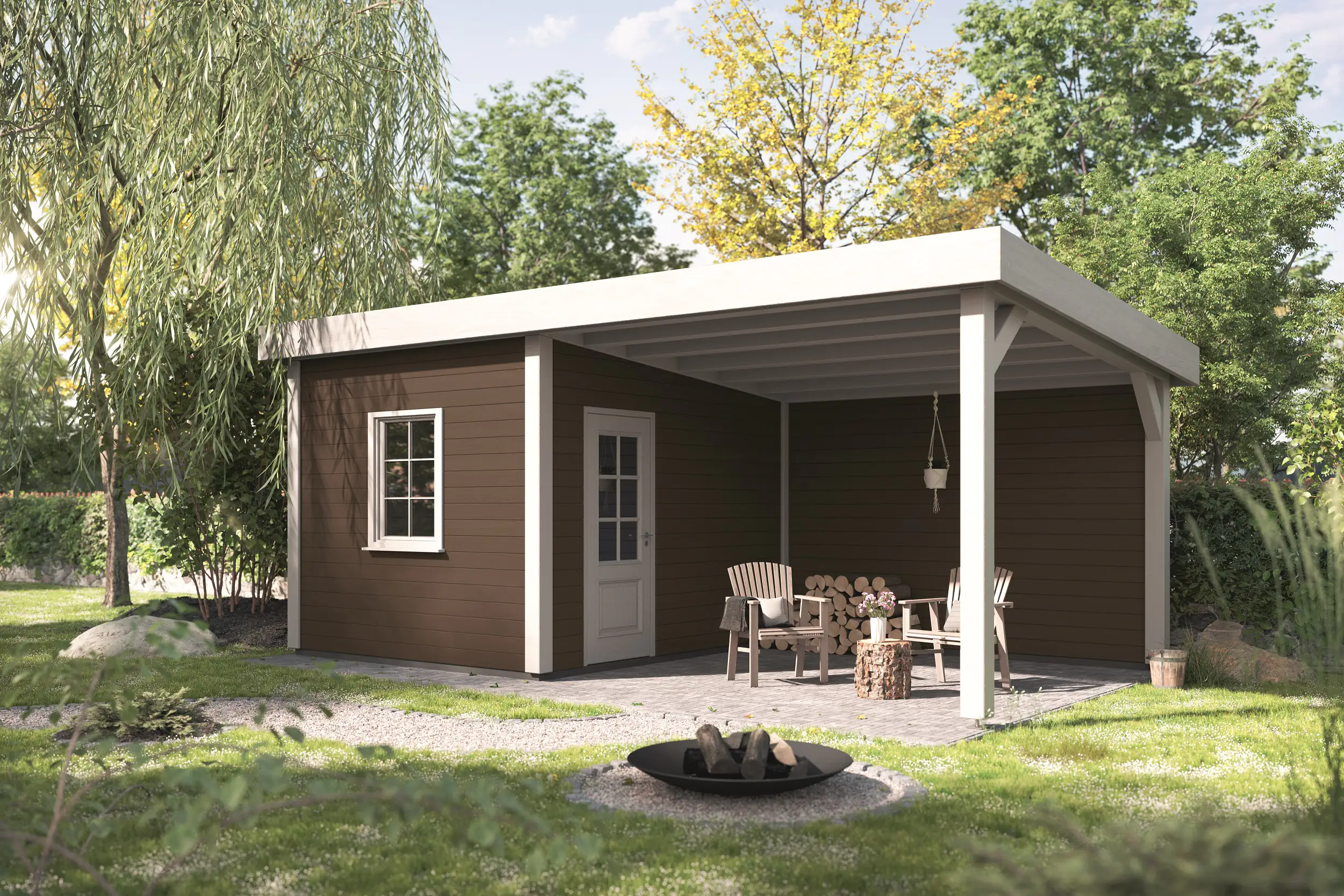 Alpina Wetterschutzfarbe deckend 0,75 L toskanabraun