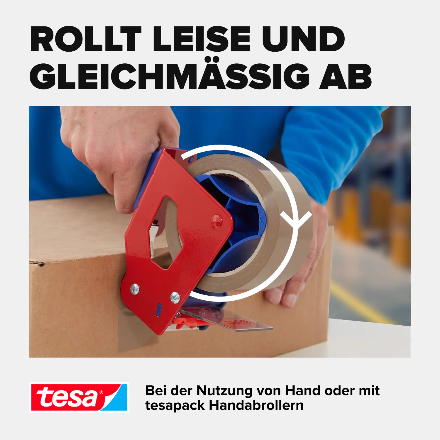 tesa Pack Strong 3 x (66 m x 50 mm), braun