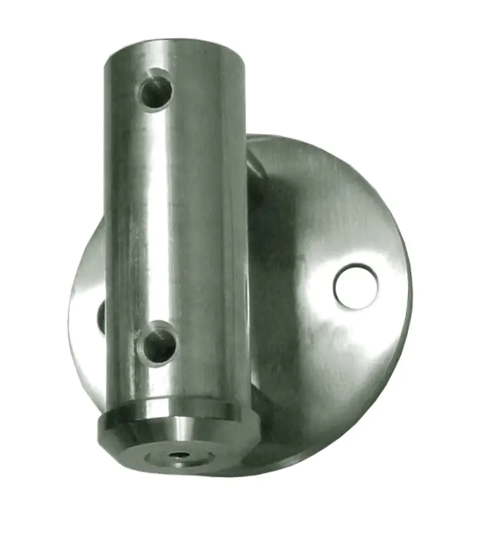 Treba E86 Seitlicher Stabhalter Edelstahl V2A