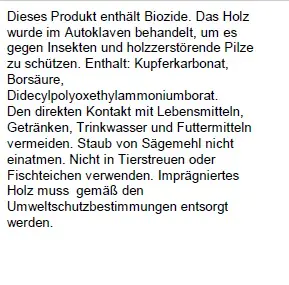 Rollboarder 30 cm Ø 6 cm, 250 x 30 cm, kesseldruckimprägniert