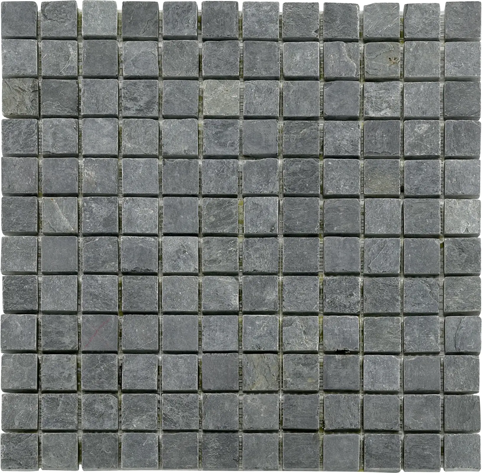 Mosaikfliese Schiefer 30 x 30 cm schwarz Steinmaß: ca. 2,3 x 2,3 cm