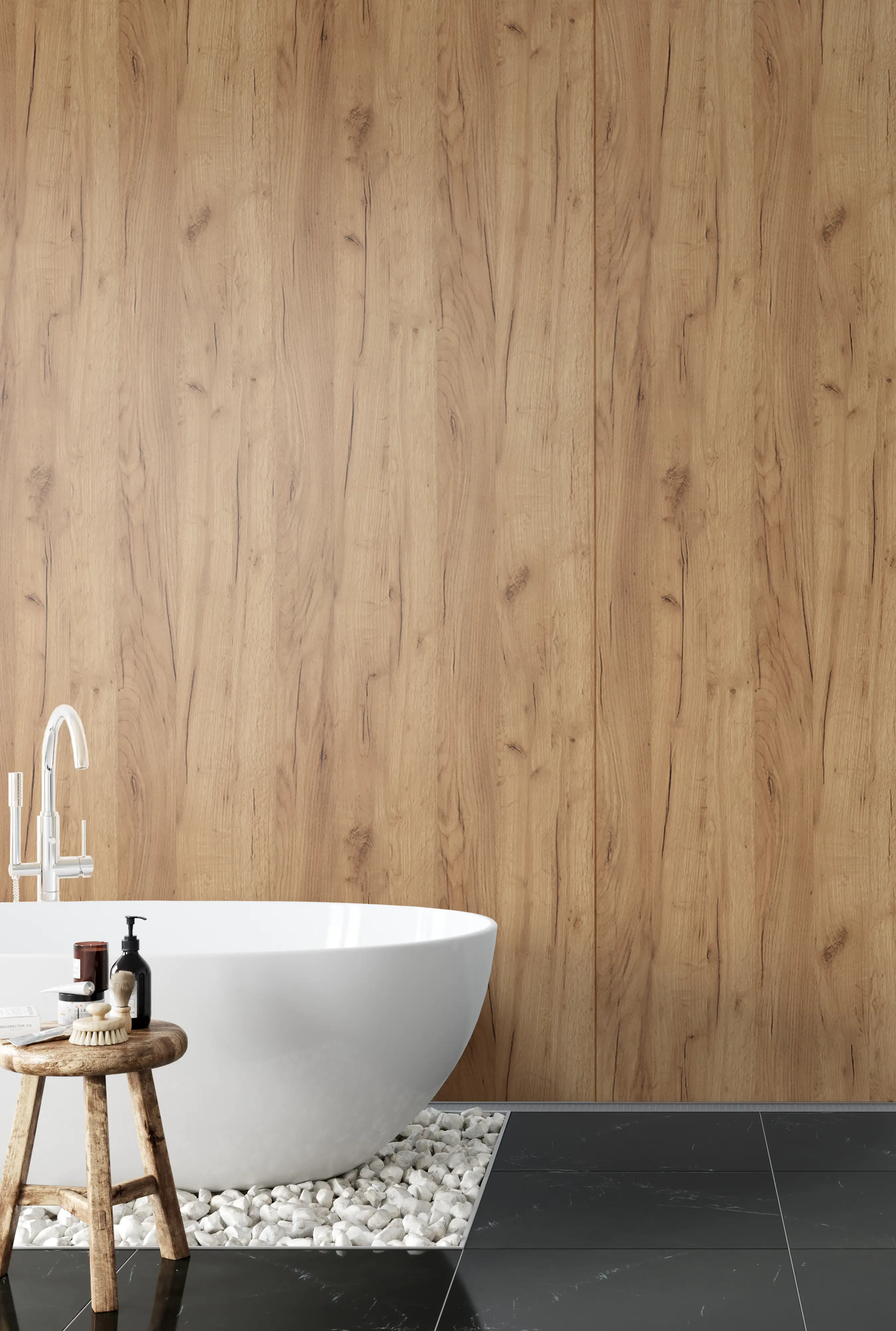 Wandpaneel Rocko Gold Craft Oak 265 x 123 x 0,4 cm braun