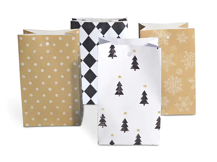 4014995421630 Braun & Company Mini Christmas Tüte 9 x 14,5 x 6 cm 4er Set