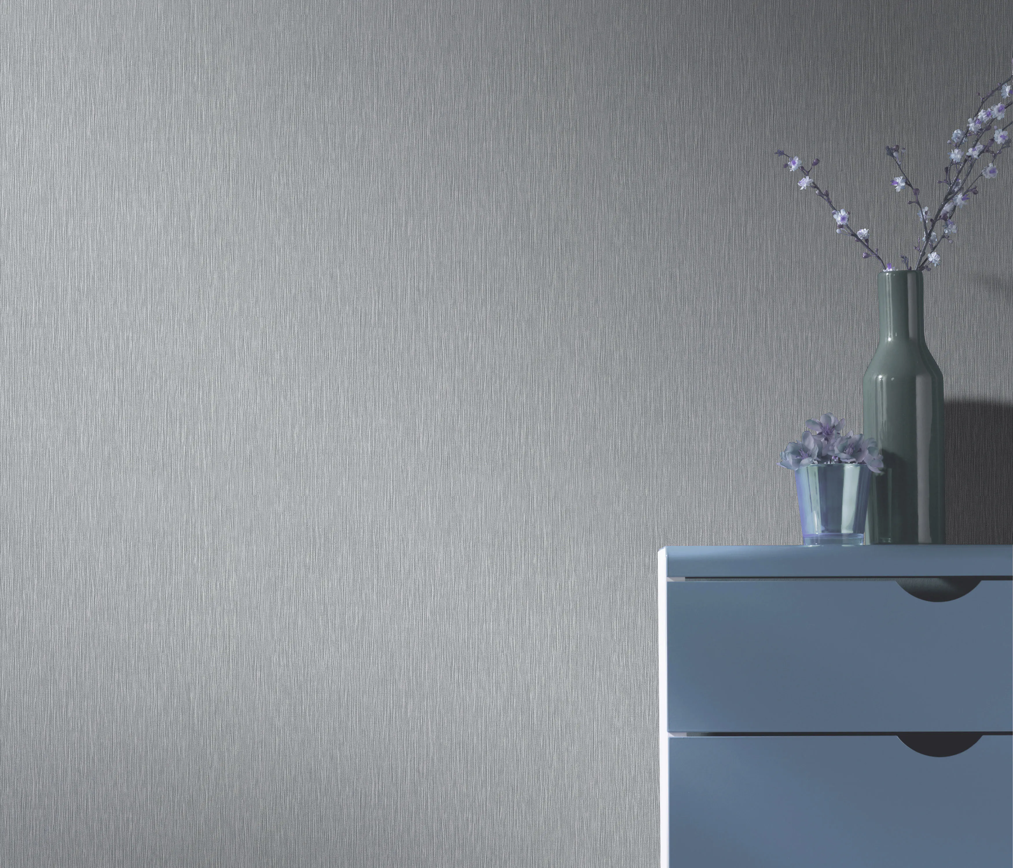 Erismann Vliestapete 10376-10 Fashion for Walls 4 uni grau 10,05 x 0,53 m