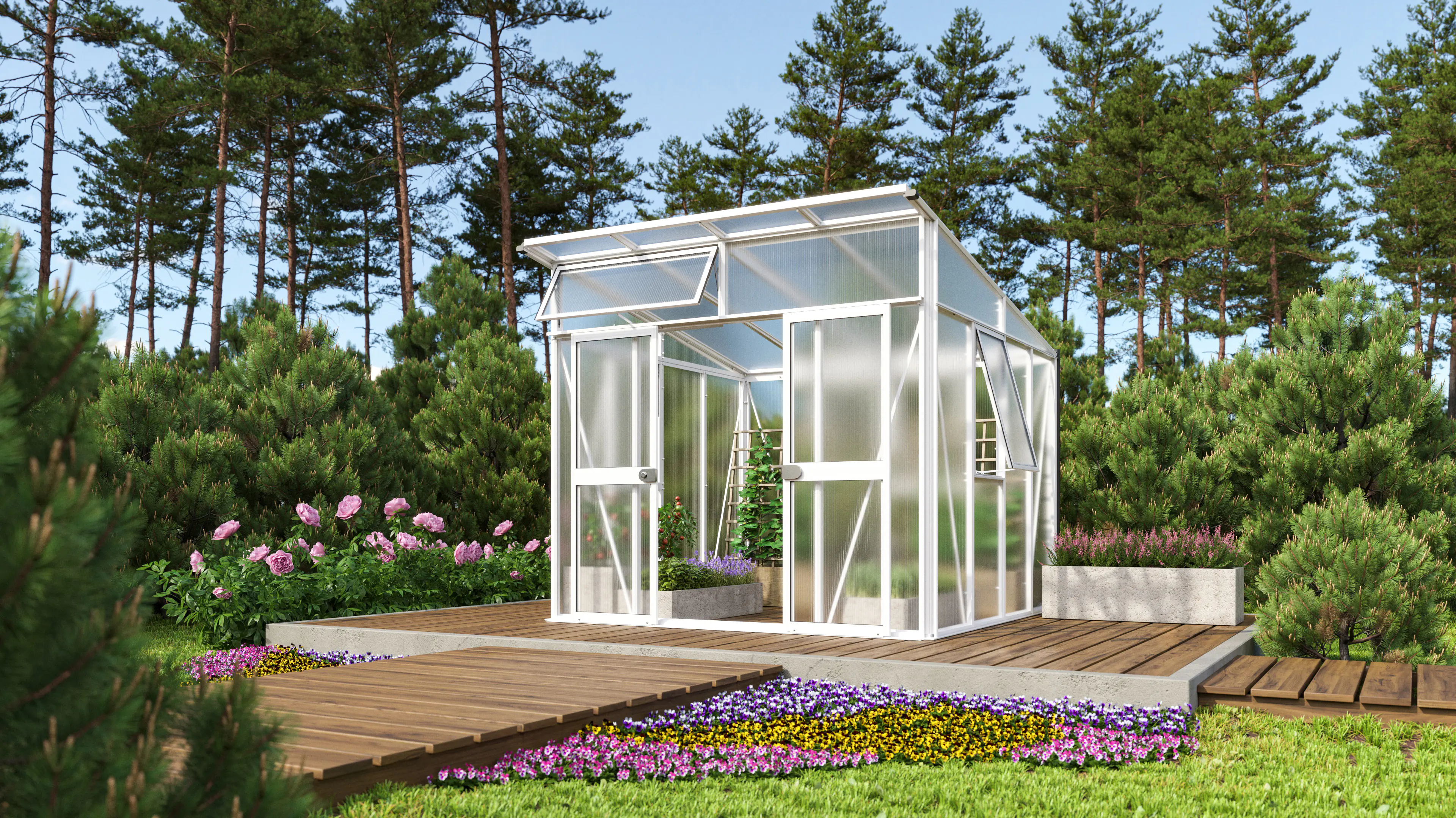 Vitavia Gewächshaus Aura 7800 275 x 270 cm 10 mm Hohlkammerplatten