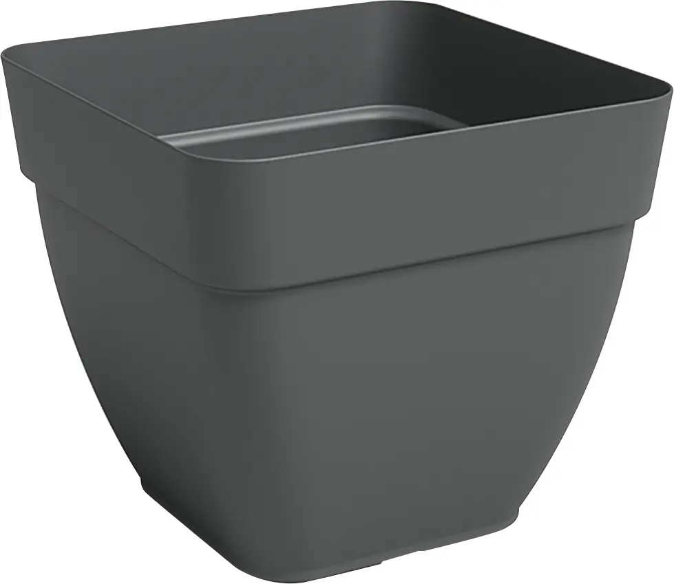 Artevasi Pflanztopf Capri Campana Kunststoff anthrazit matt Ø 37 x 34 cm