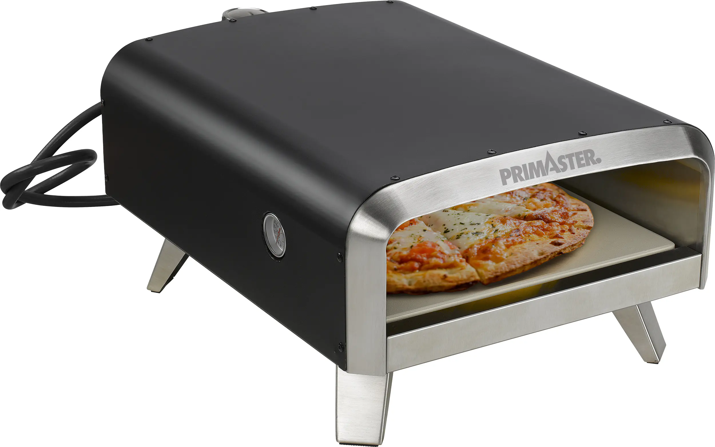 Primaster Gas-Pizzaofen Arcus 1 Brenner mit Pizzastein 33 x 33 cm