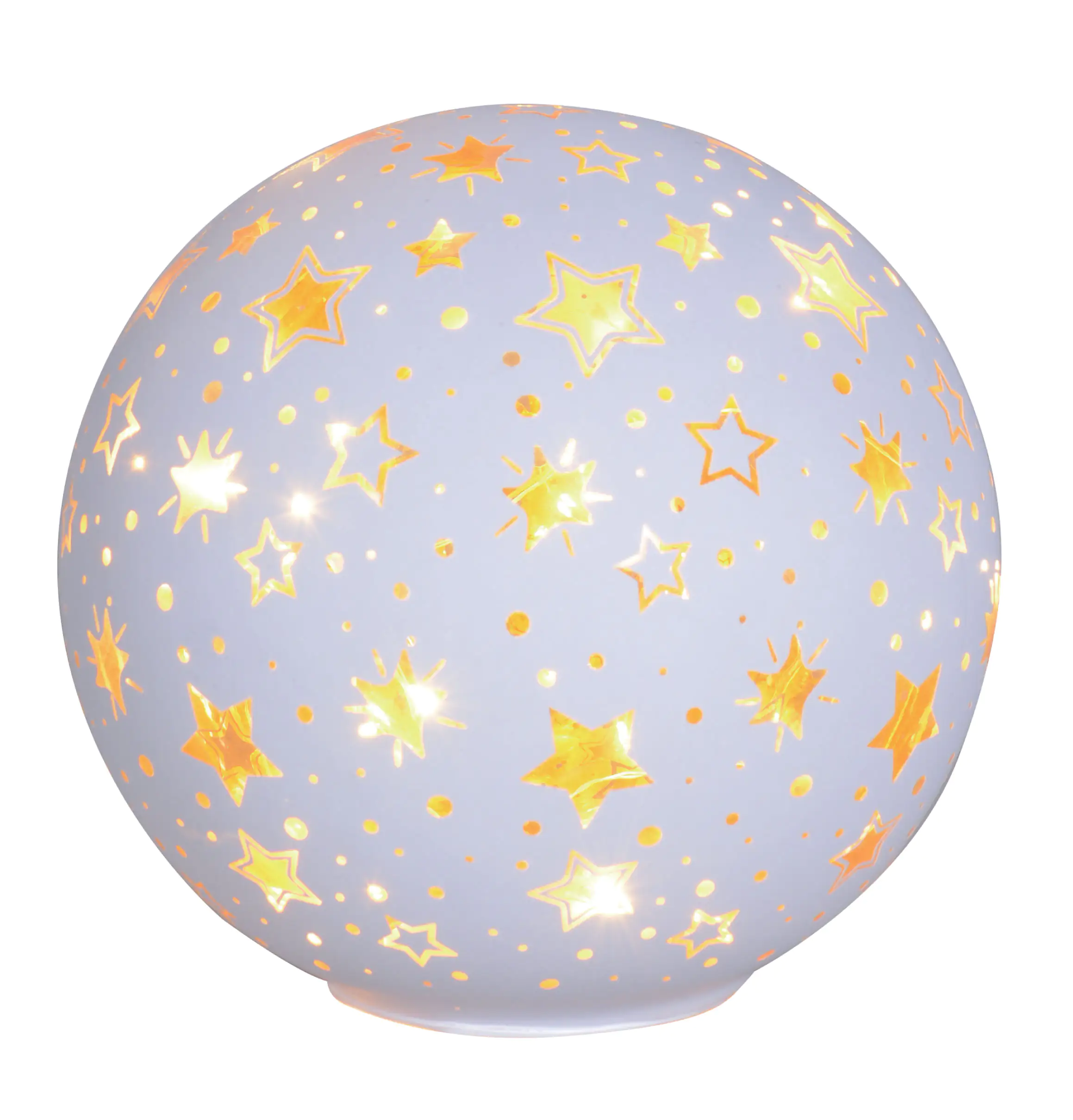 4333692380416 TrendLine LED Kugel weiß Ø 15 cm warmweiß mit Timer