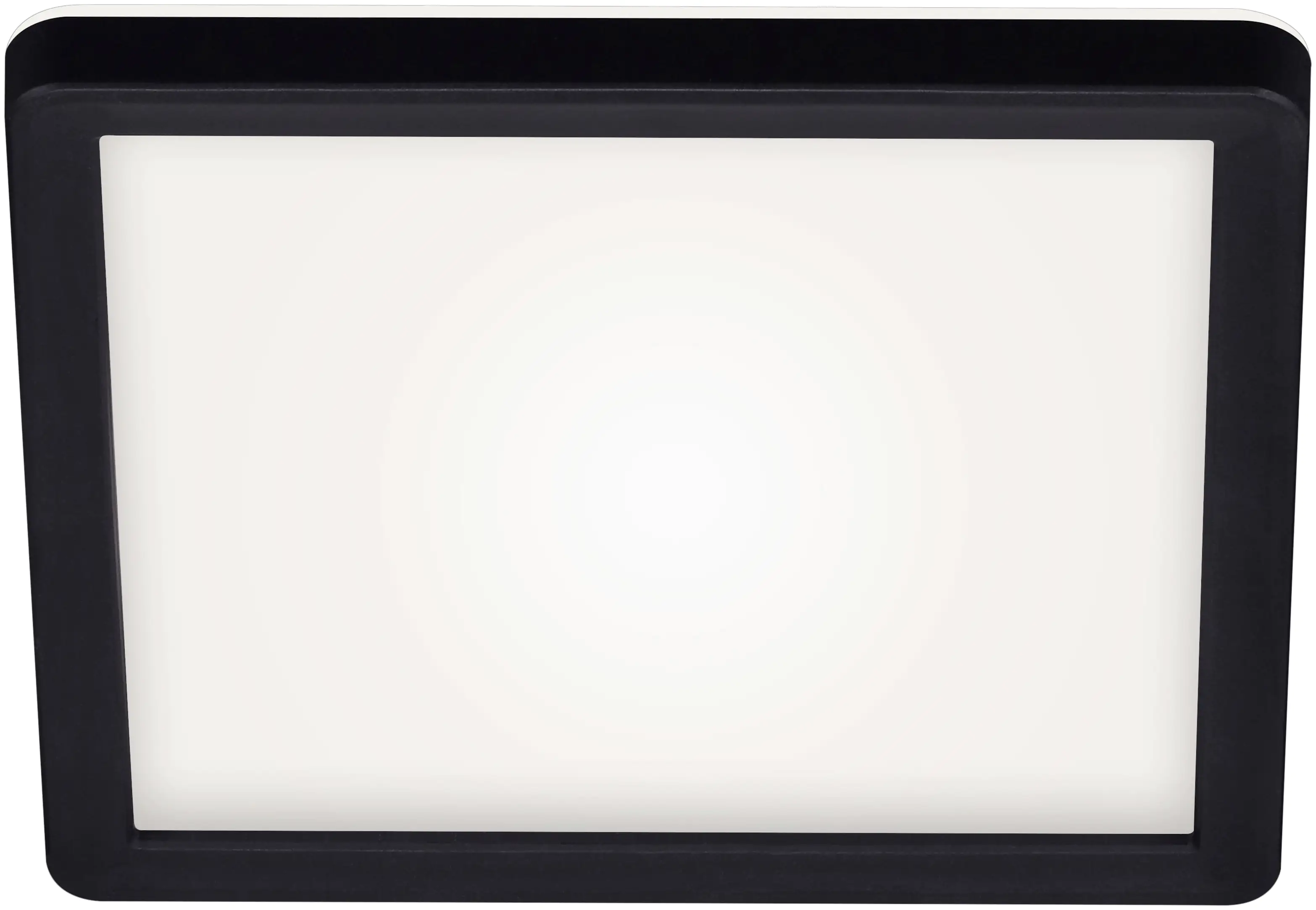Briloner LED Panel Slim 19 cm, schwarz, utraflach