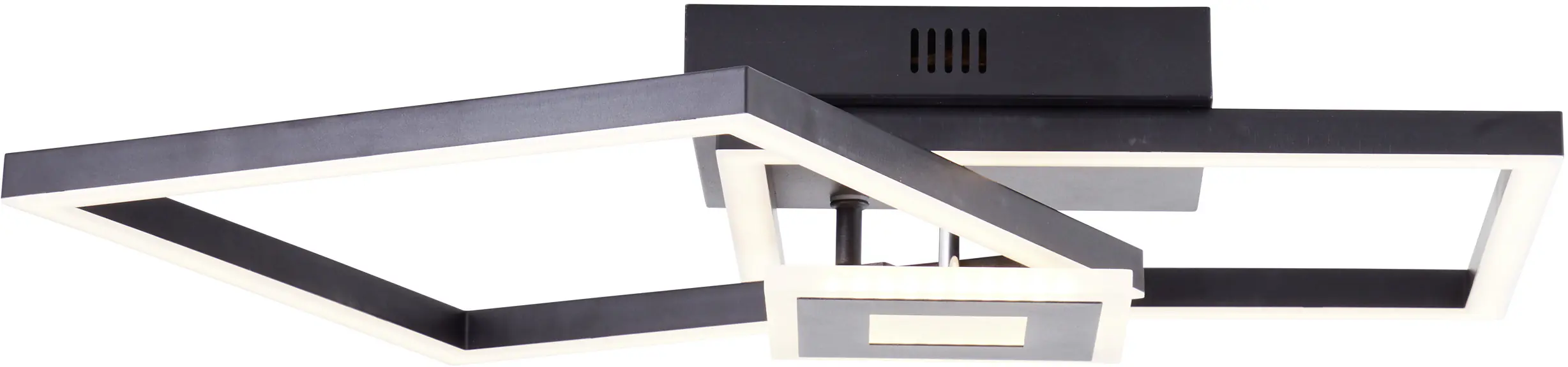 Brilliant Leuchten LED Deckenleuchte Bray 22W, warmweiß, Metall/Glas