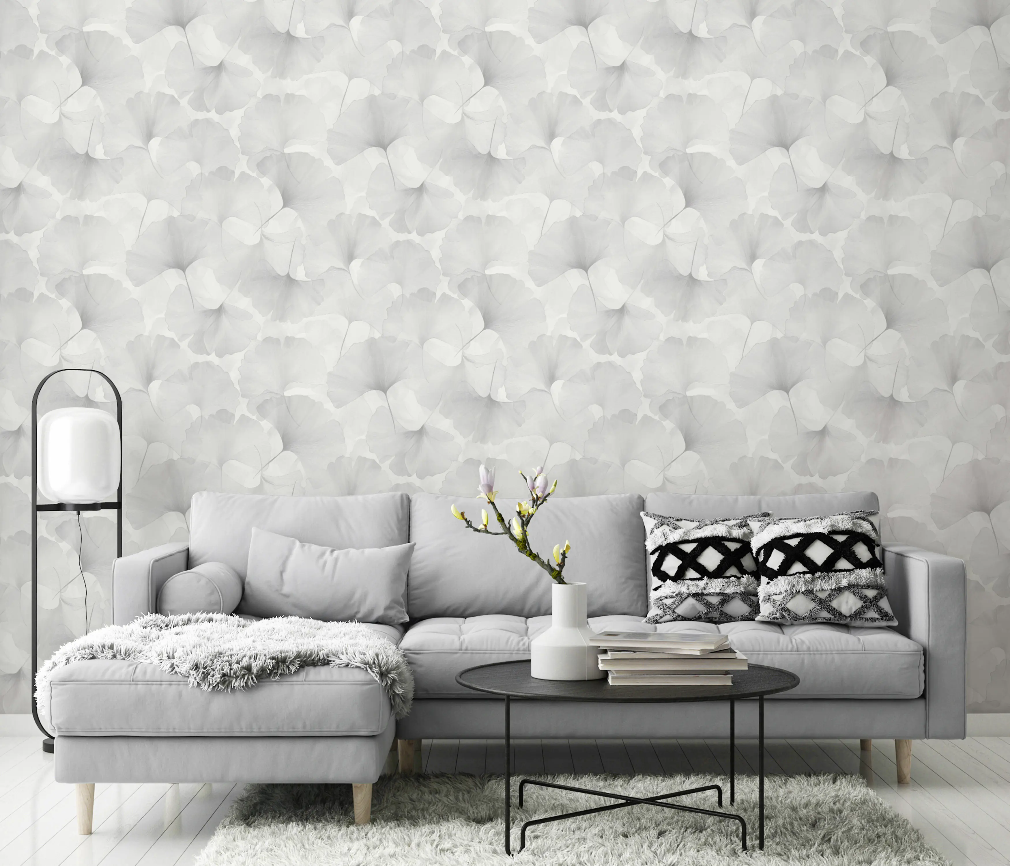 Erismann Vliestapete Floral grau 10,05 x 0,53 m Erismann Vliestapete Floral grau 10,05 x 0,53 m