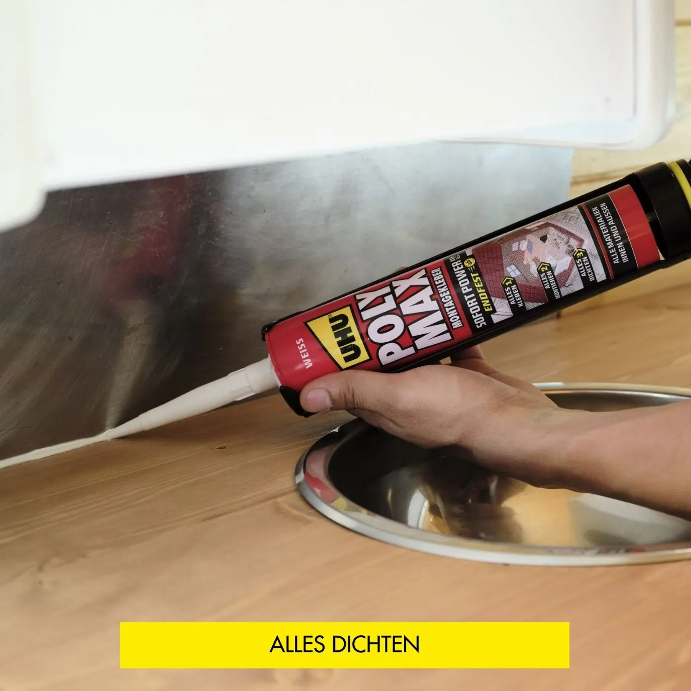 UHU Poly Max Power Montagekleber 300g, transparent