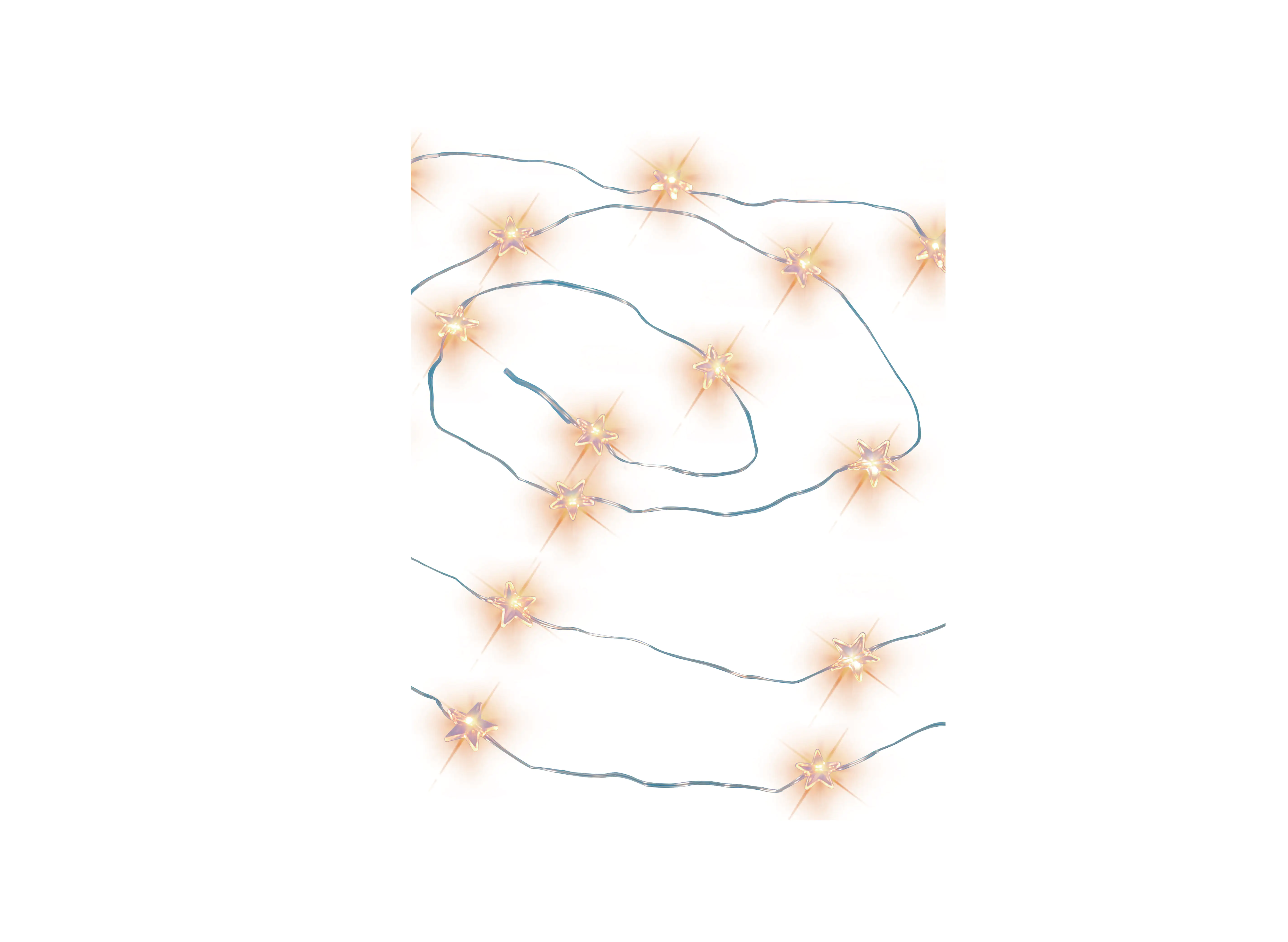 TrendLine LED-Lichterkette Micro Sterne Außen 5,8 m warmweiß