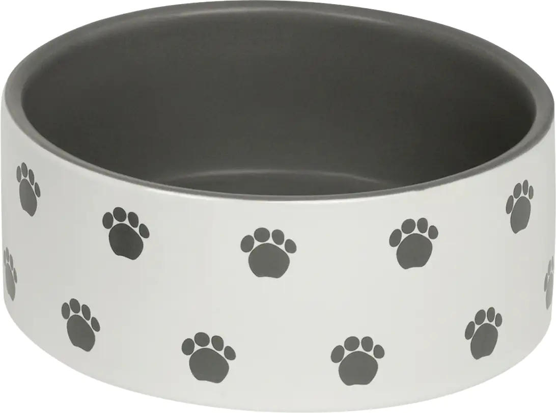 Nobby Hunde Keramiknapf PATA creme grau Ø 15 x 6 cm 550 ml