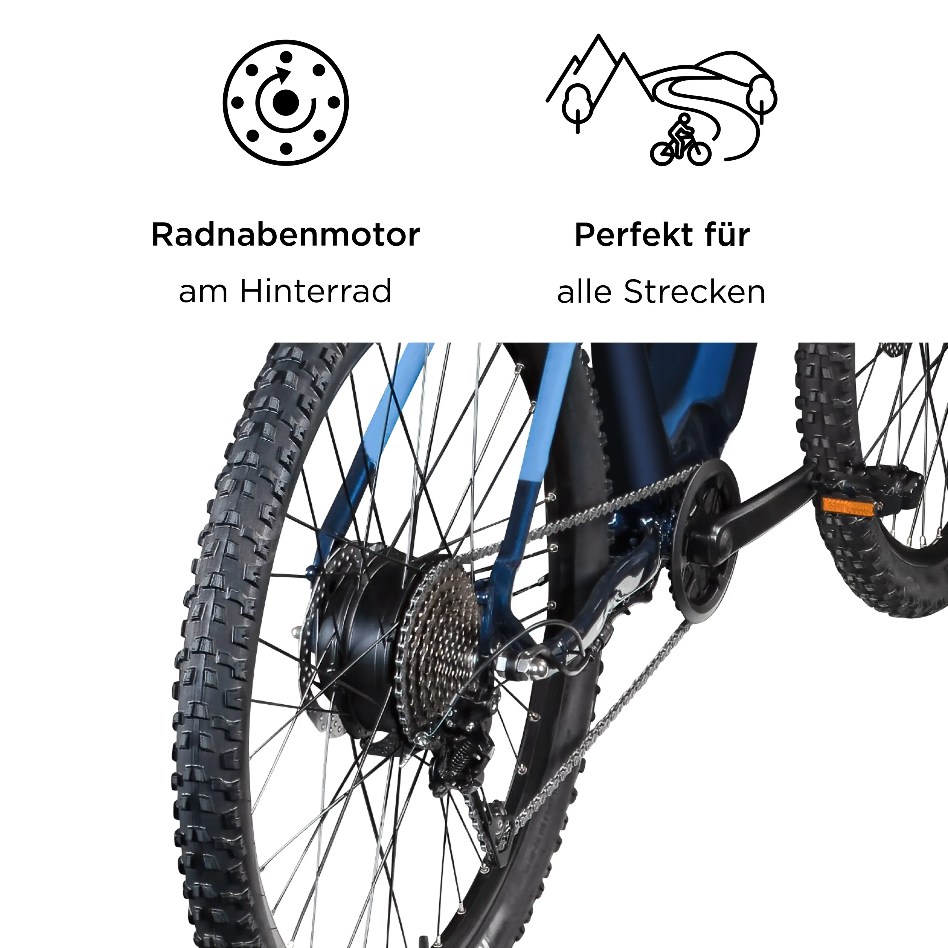 Zündapp E-Bike Z808 MTB 27,5 Zoll 10-Gang 550 Wh dunkelblau