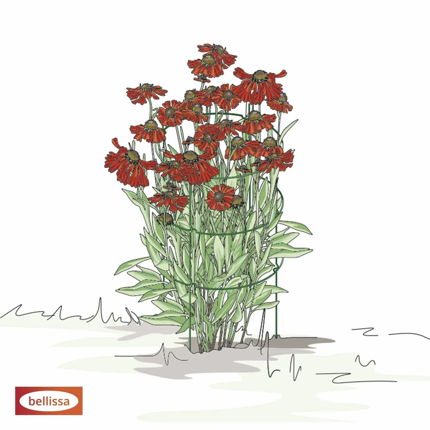Bellissa Staudenstütze Falter 78 x 43,5 cm