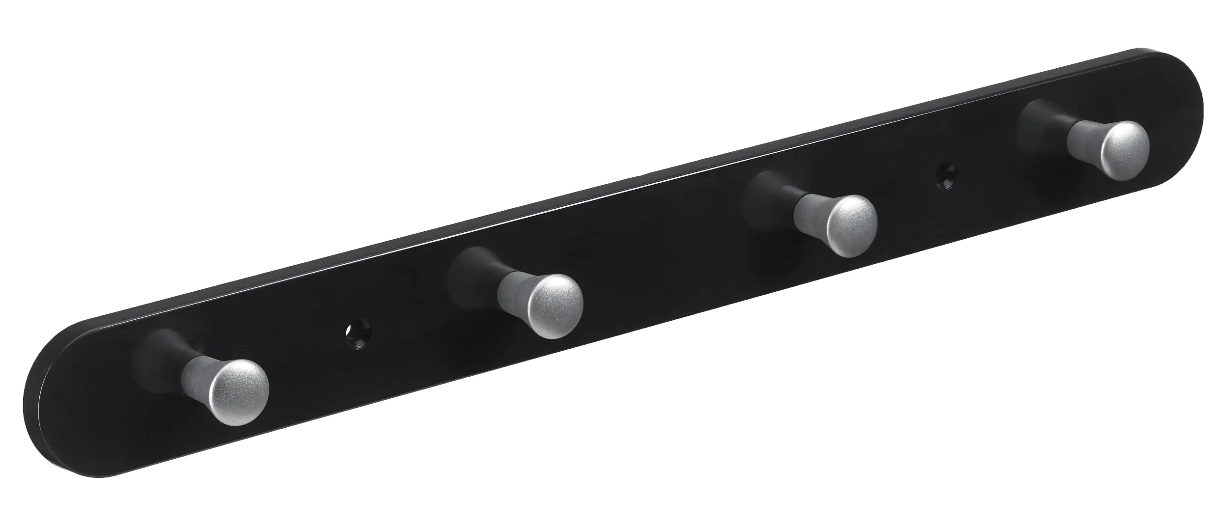 Hettich Garderobenleiste 4 Haken 38,0 x 4,0 x 0,8 cm schwarz Hettich Garderobenleiste 4 Haken 38,0 x 4,0 x 0,8 cm schwarz