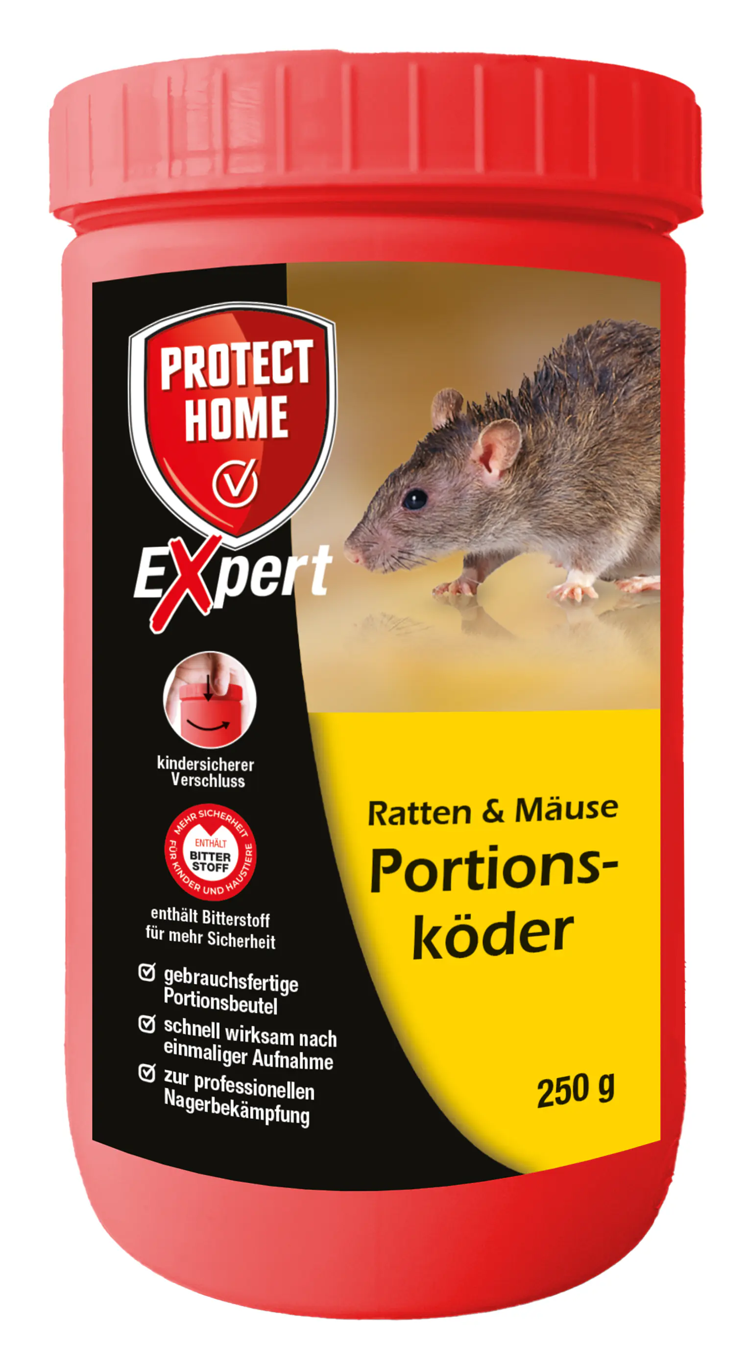 Protect Home Expert Ratten & Mäuse Portionsköder 250 g