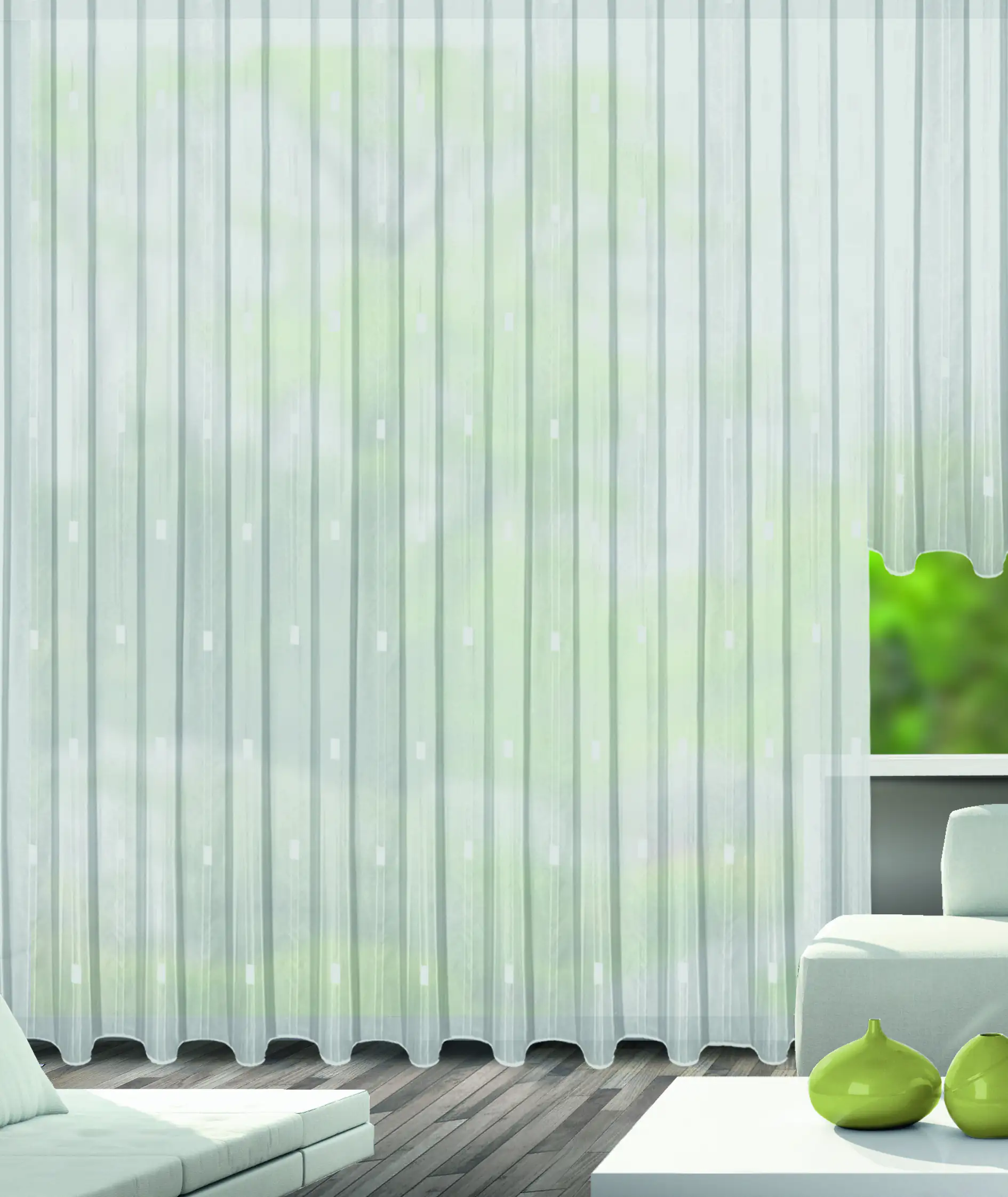 Neusser Collection Store mit Bleiband Christa weiß, 160 x 300 cm