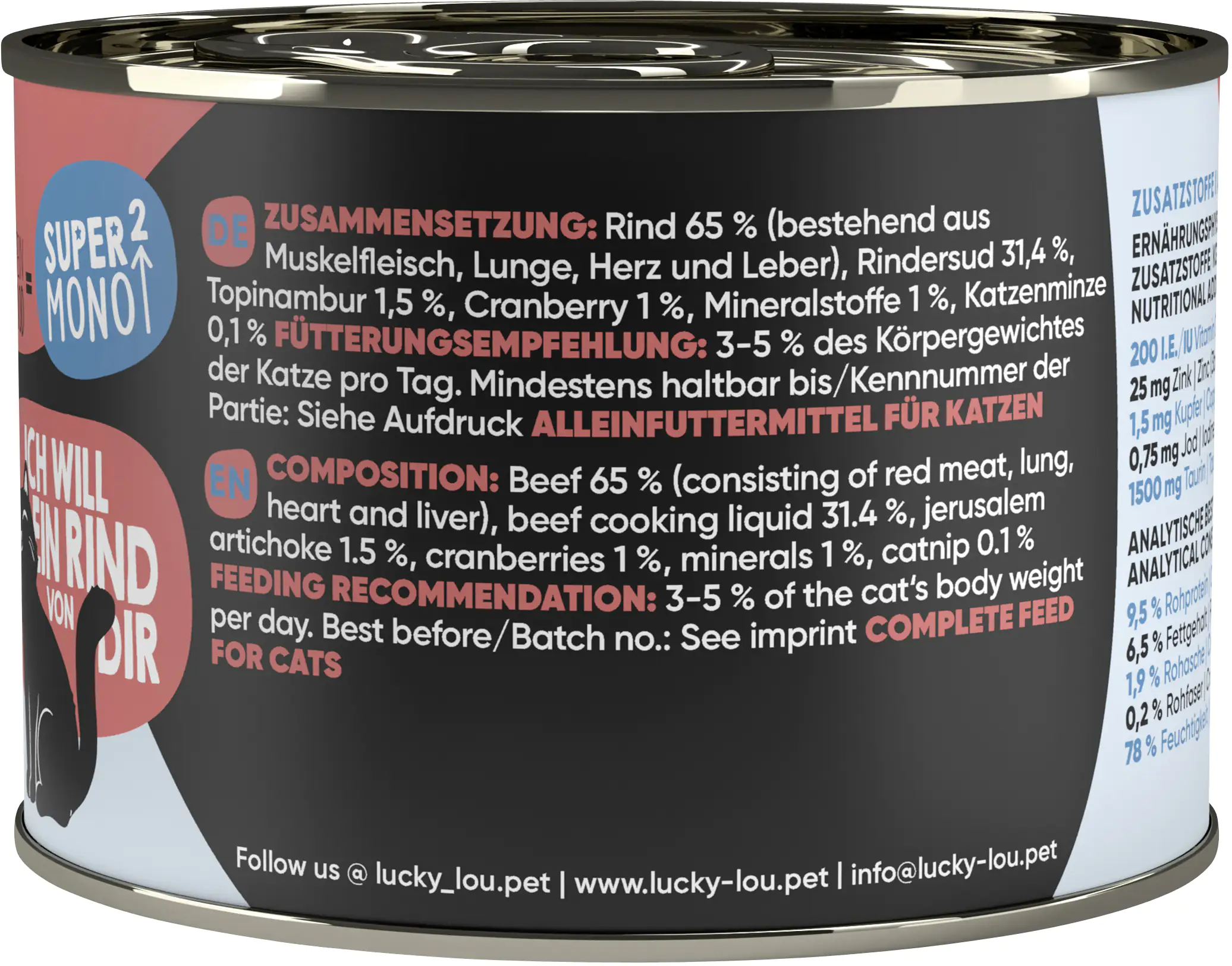 Lucky Lou SuperMono² Rind 200g